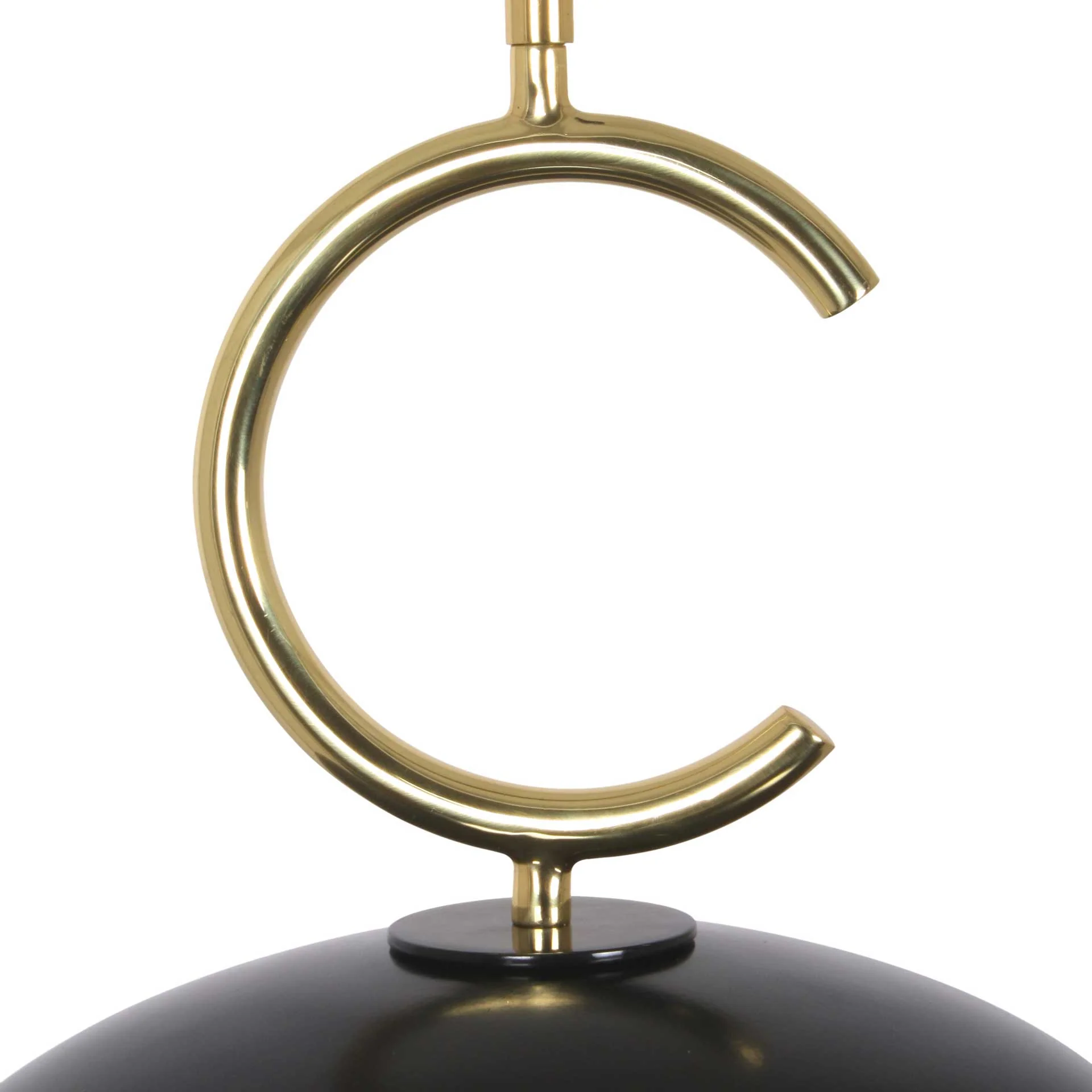 Chanel Wide Pendant Black/Brass - Image 3