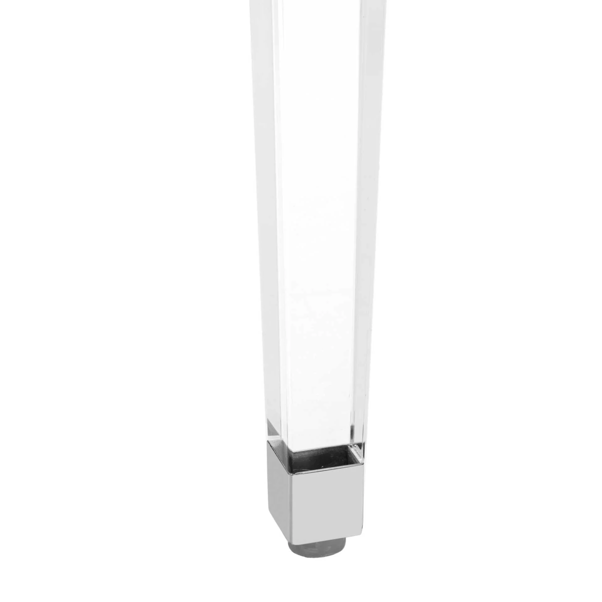 Channing Acrylic Coffee Table Silver - Image 5