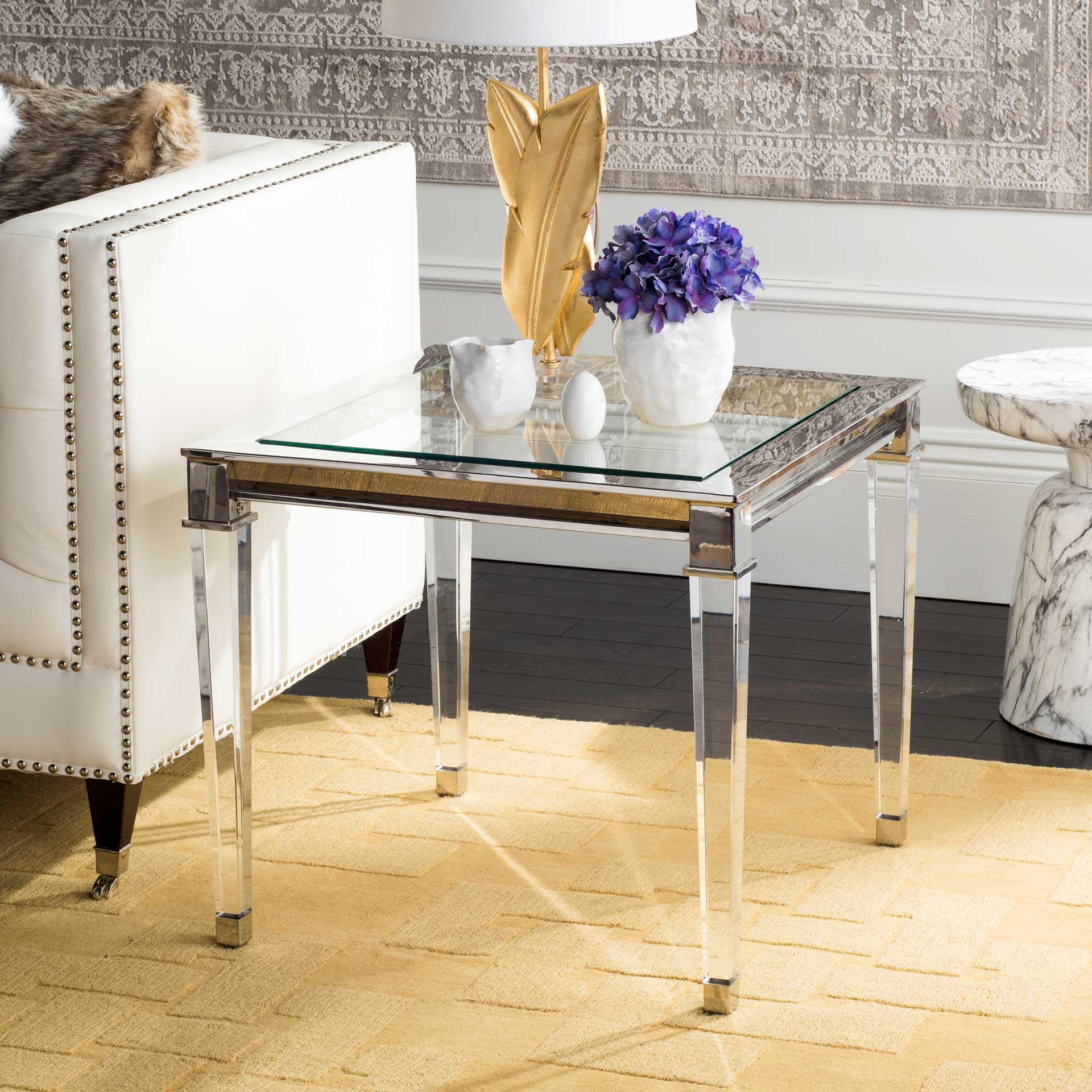Channing Acrylic End Table - Image 7