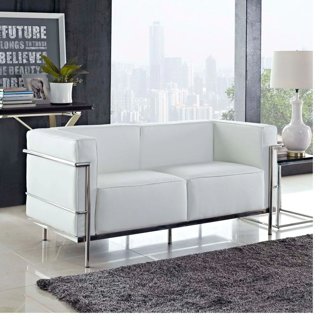 Chant Grande Loveseat White - Image 4