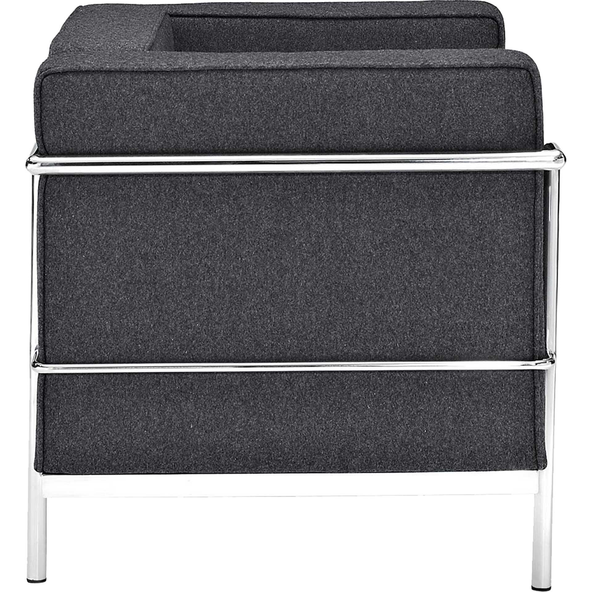 Chant Grande Wool Armchair Dark Gray - Image 3