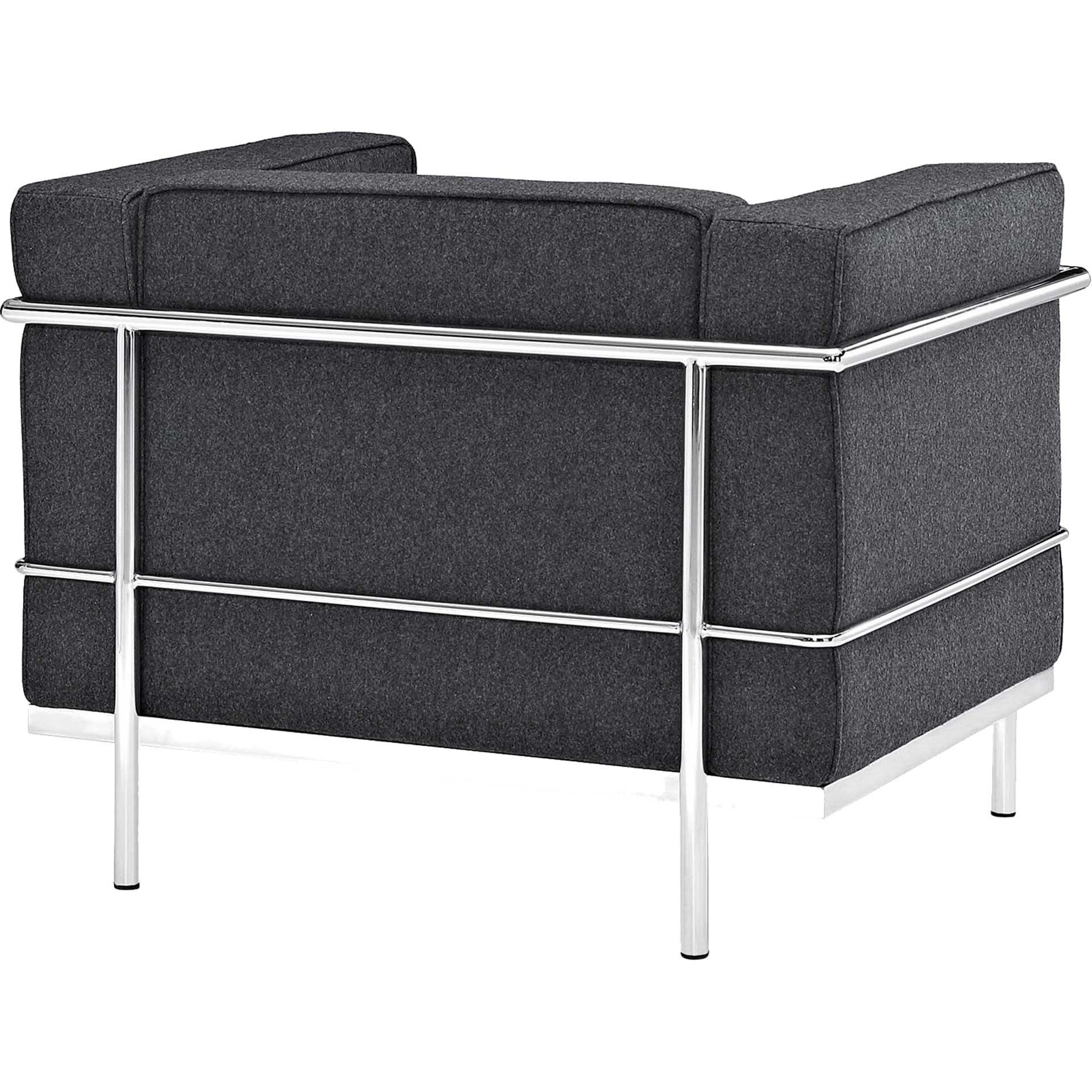 Chant Grande Wool Armchair Dark Gray - Image 4
