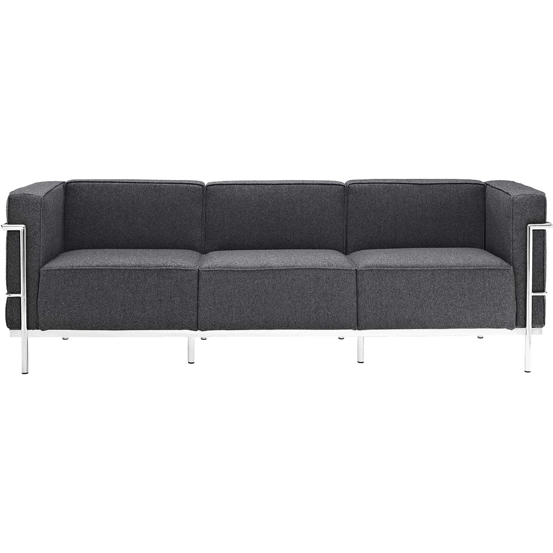 Chant Grande Wool Sofa Dark Gray - Image 2