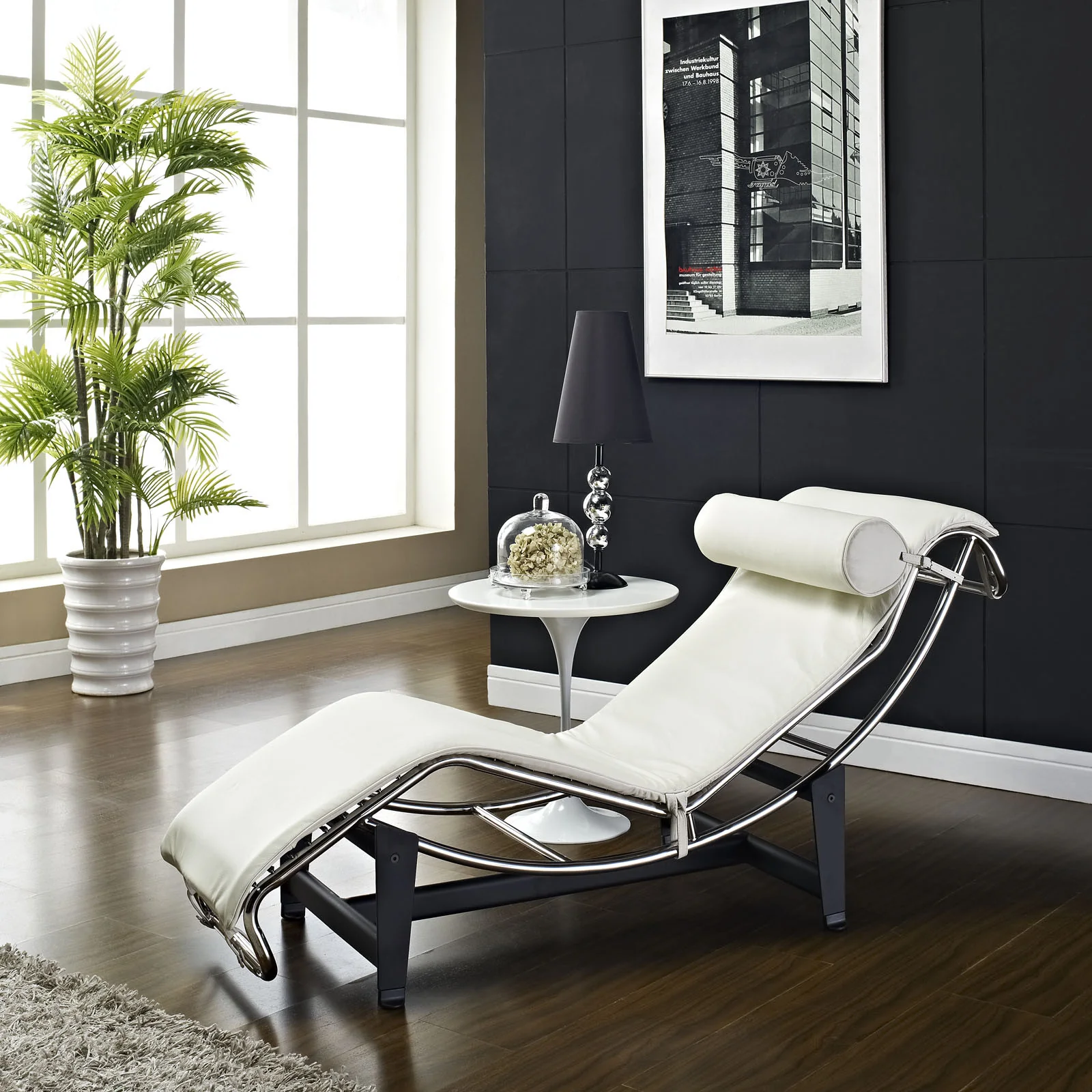 Chant Leather Chaise White - Image 4