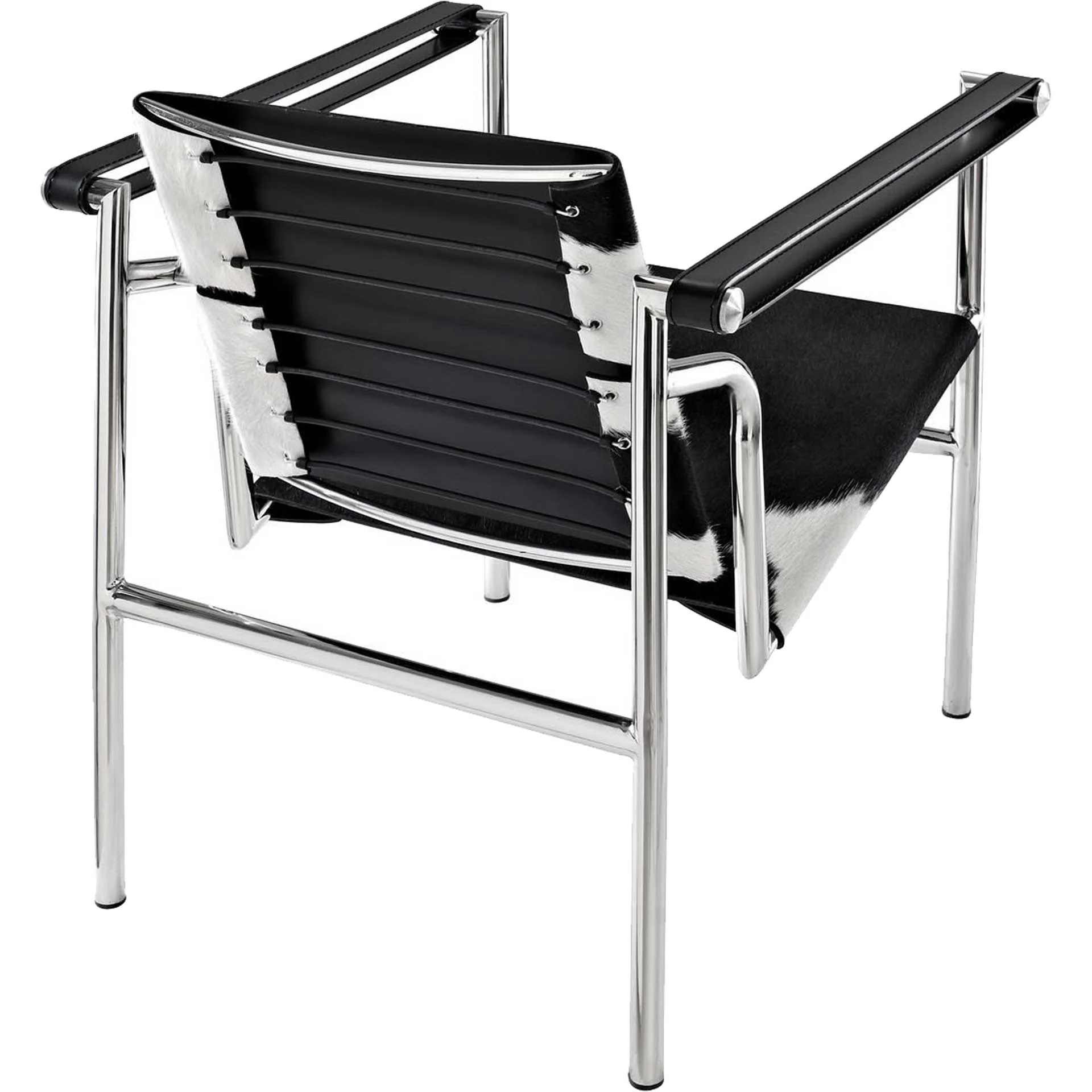 Chant Pony Hide Lounge Chair Black And White - Image 3