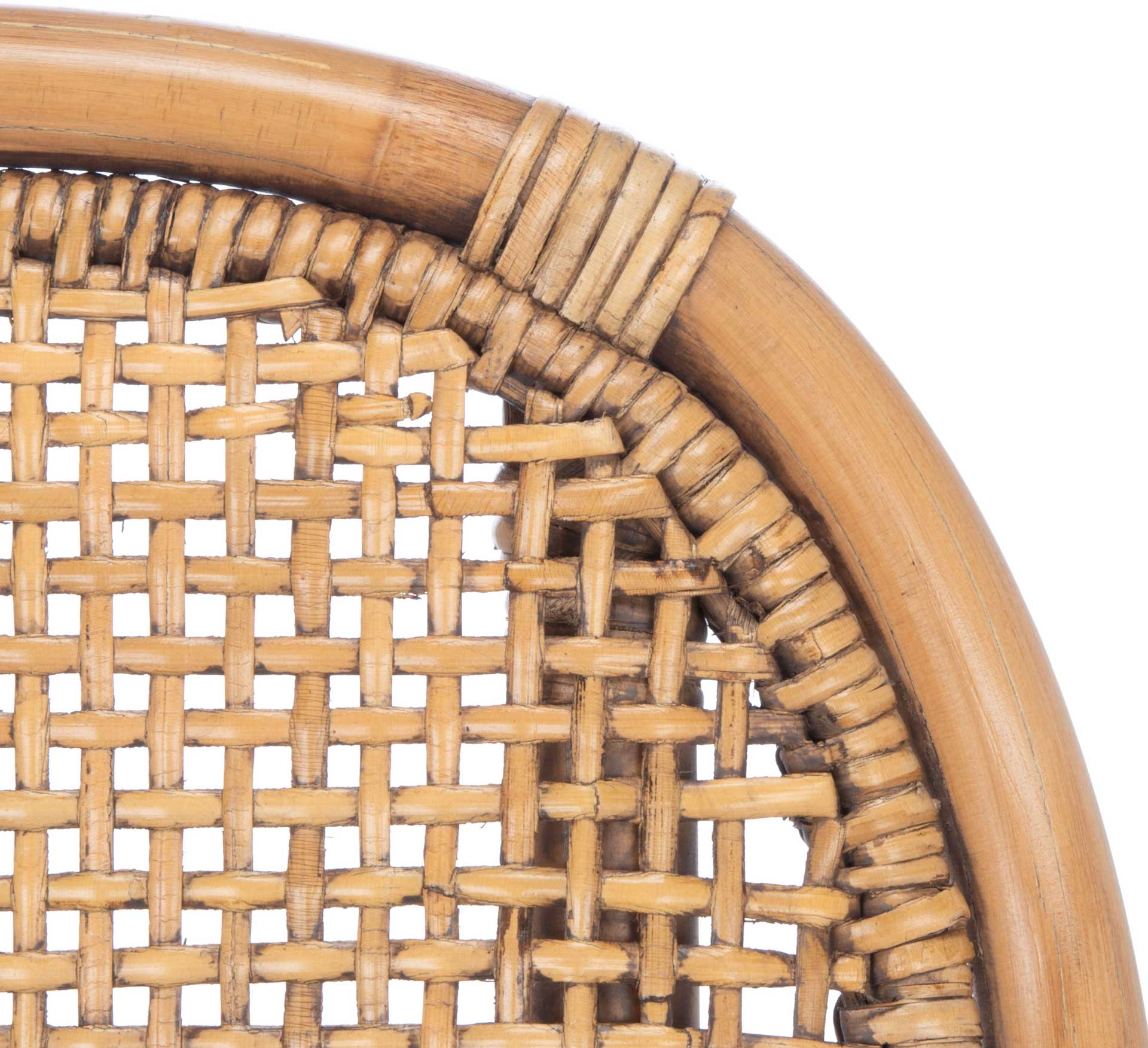 Chantel Rattan Accent Chair Dark Natural/White - Image 5