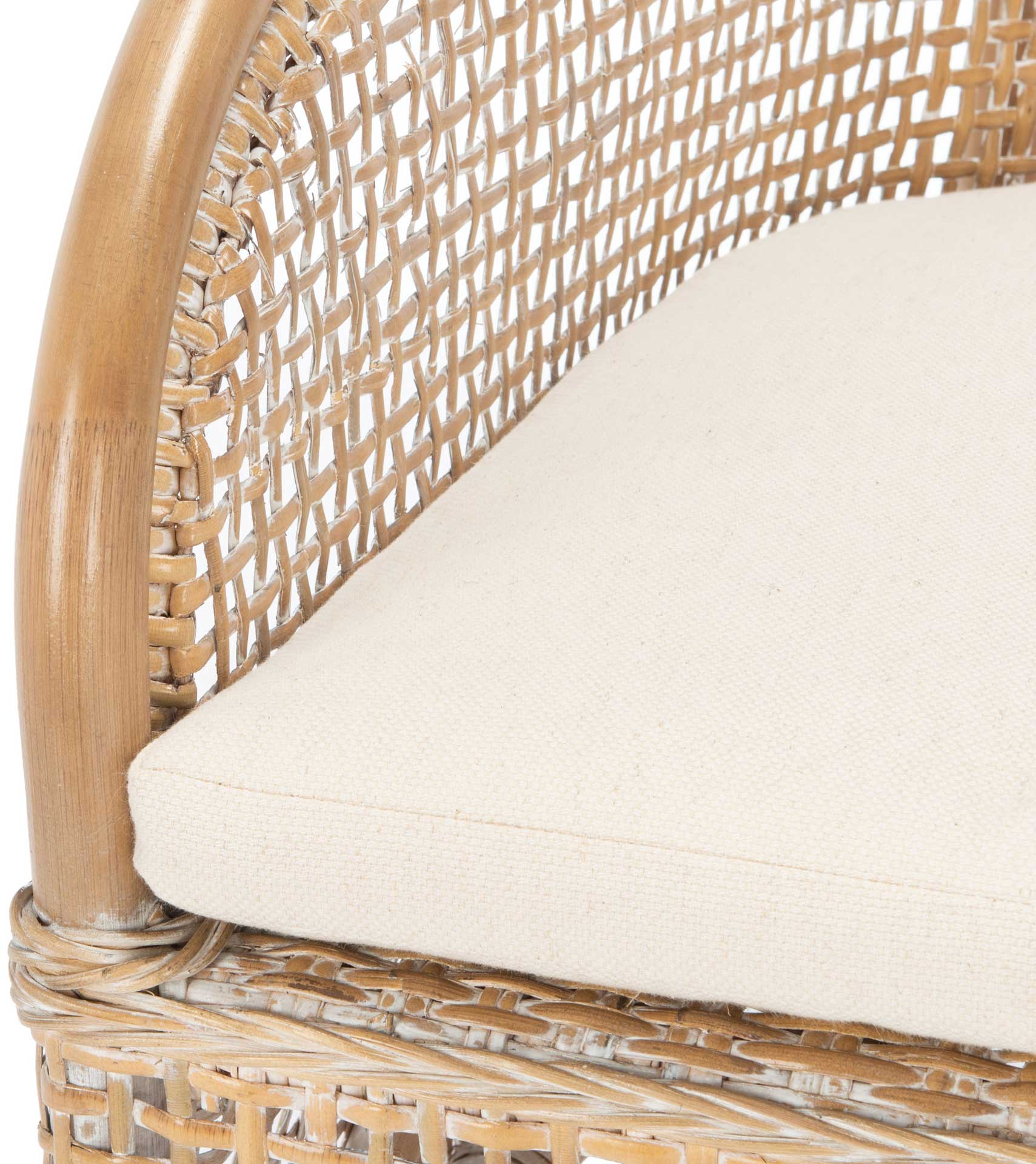 Chantel Rattan Accent Chair Gray White Wash - Image 6
