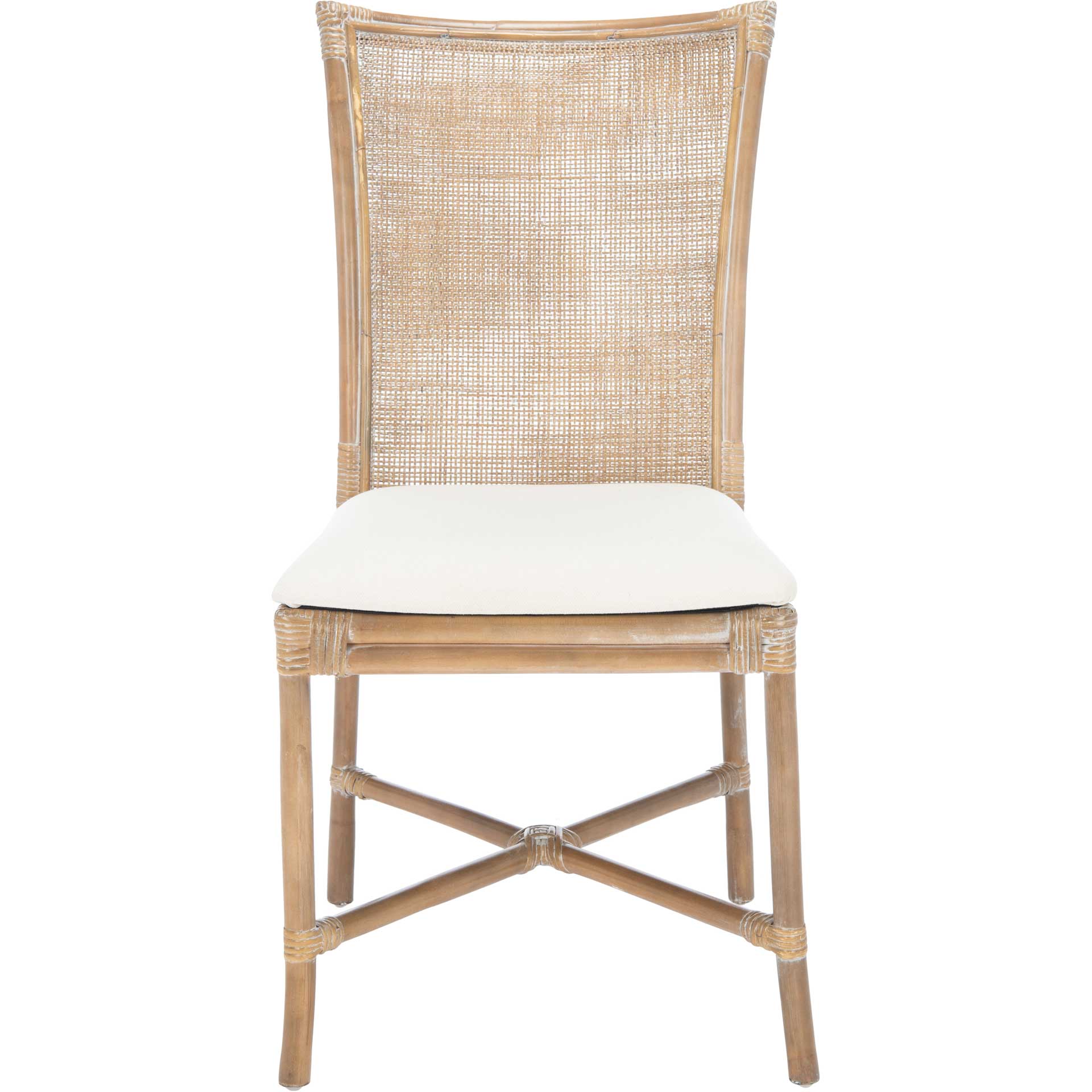 Charlee Rattan Accent Chair Gray White Wash (Set of 2) - Image 3
