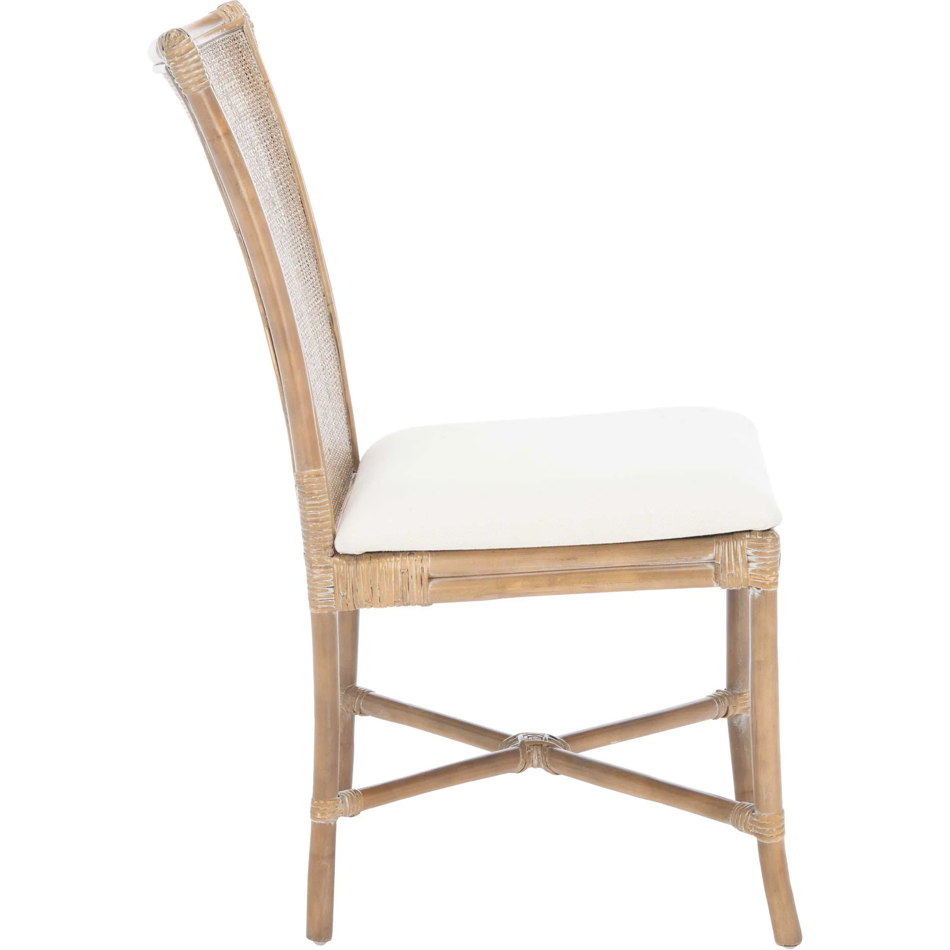 Charlee Rattan Accent Chair Gray White Wash (Set of 2) - Image 4