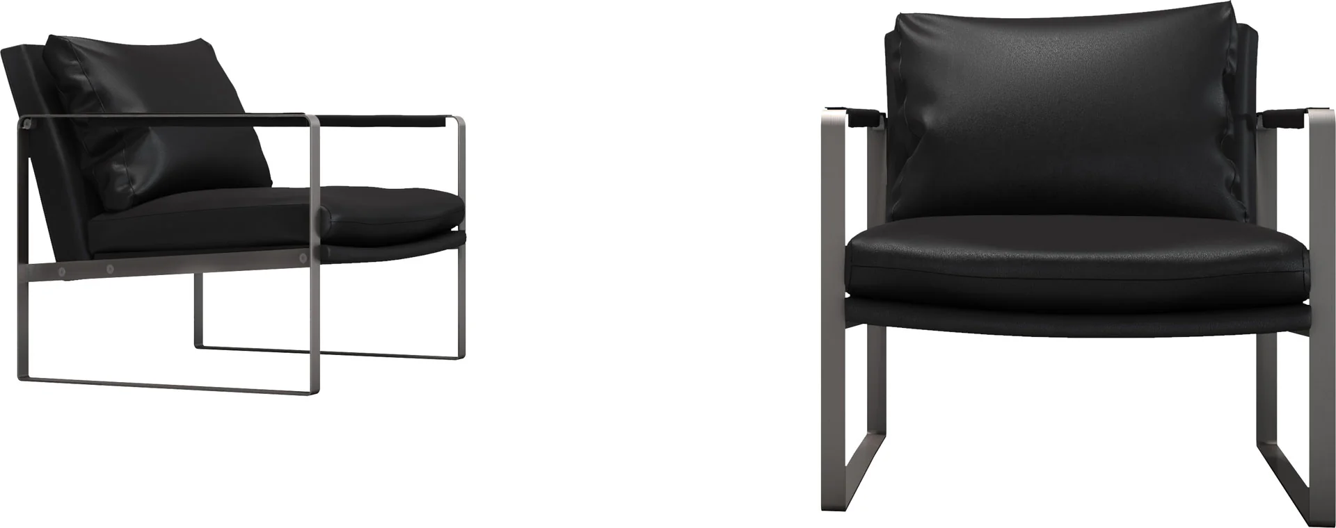 Charles Armchair Black - Image 3
