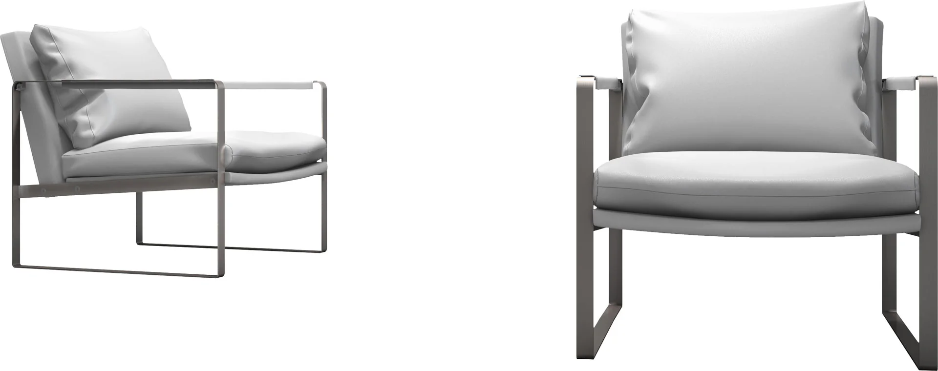 Charles Armchair White - Image 2