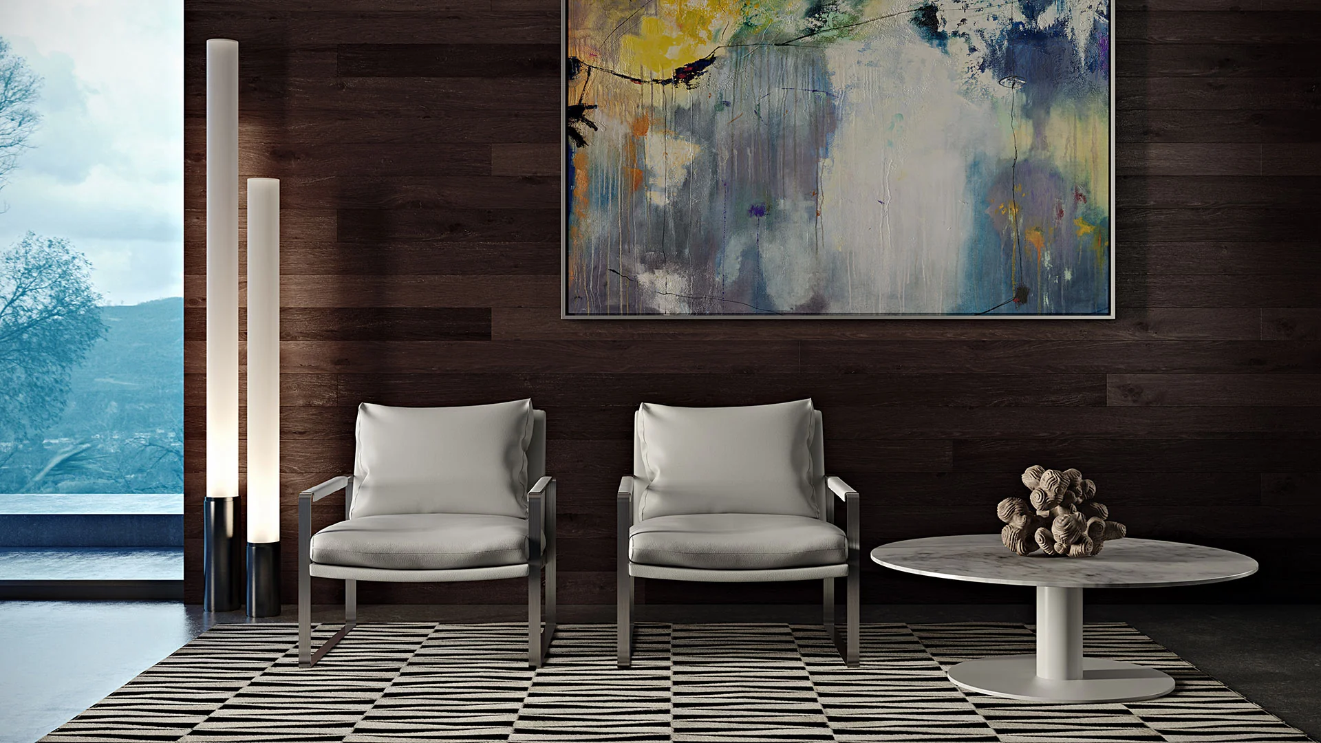 Charles Armchair White - Image 3