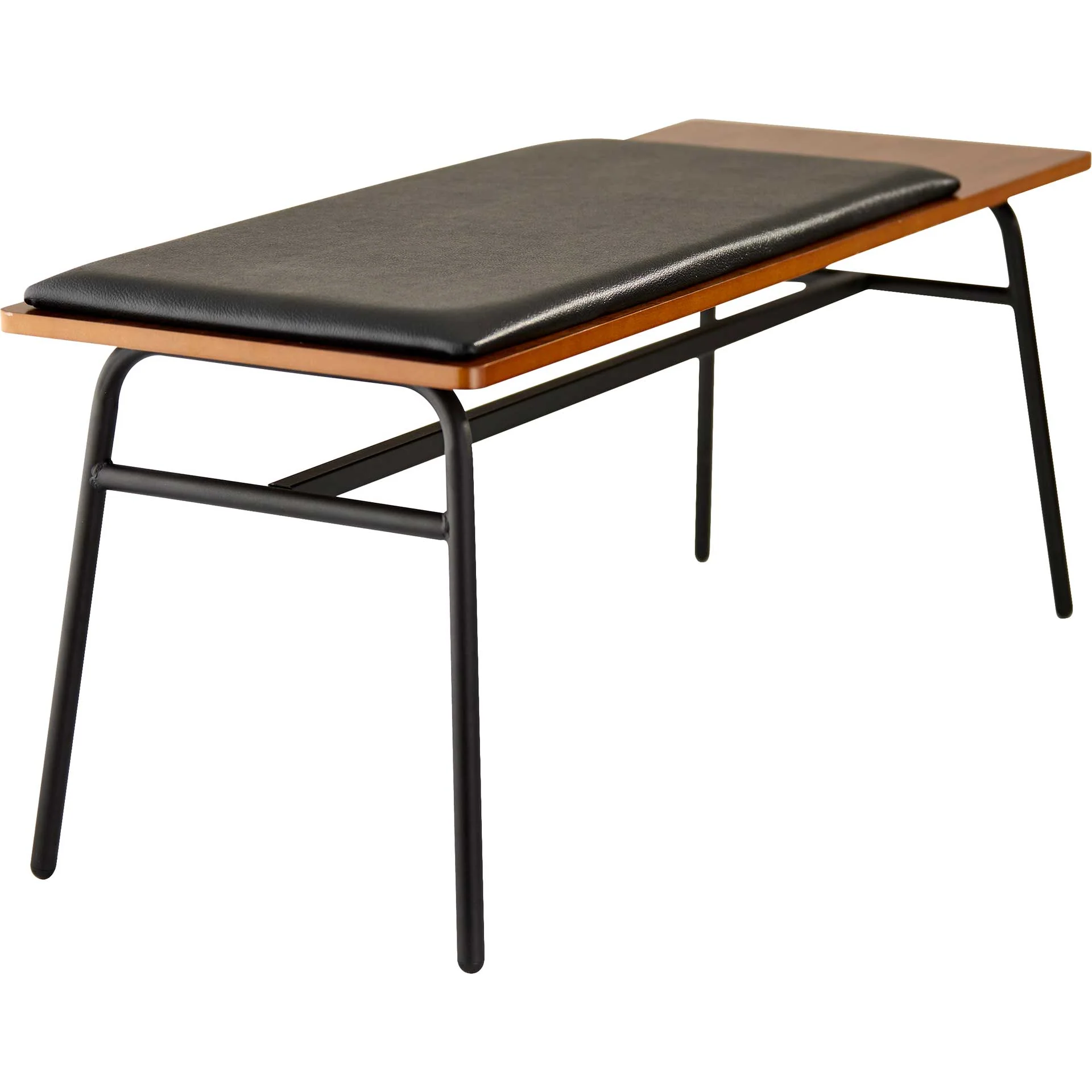 Charles Bench Walnut/Black - Image 2