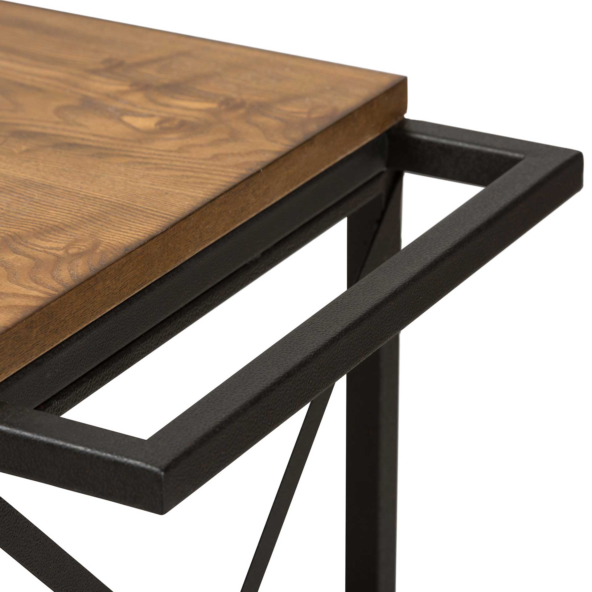 Charlie Mobile Serving Cart Oak/Black - Image 4