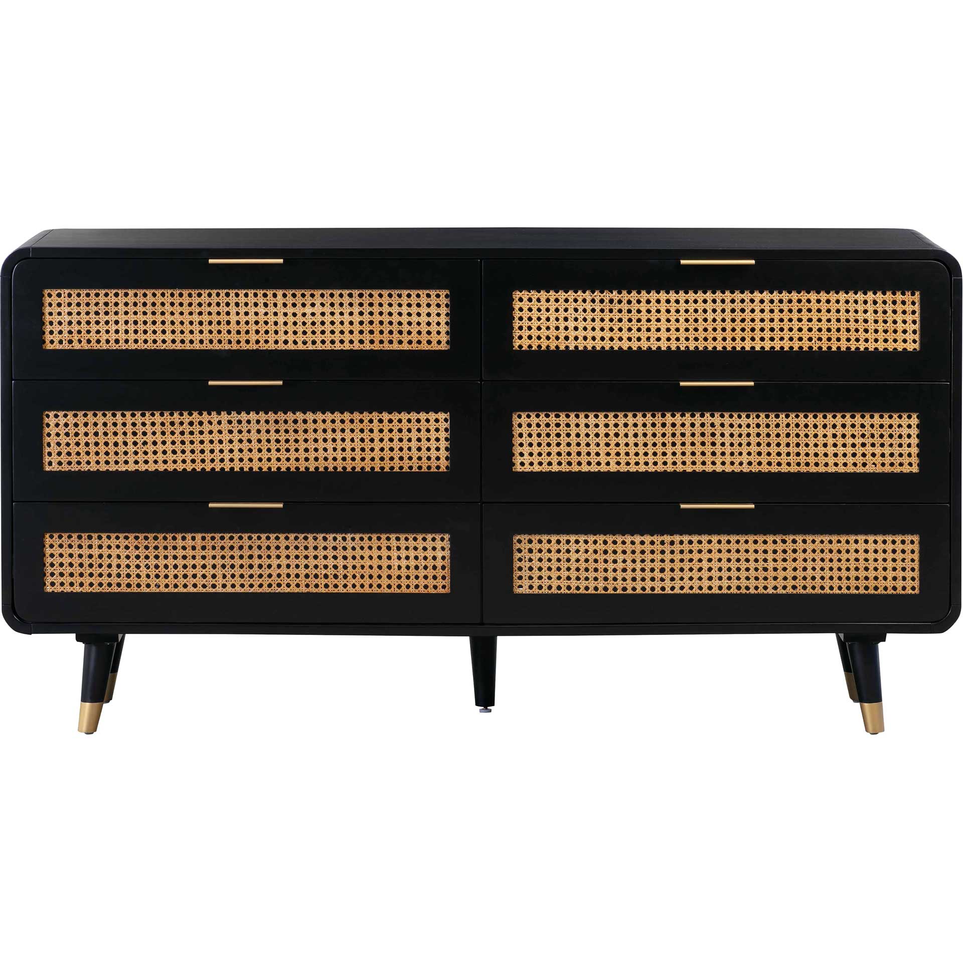 Charlson 6 Drawer Dresser Black - Image 2