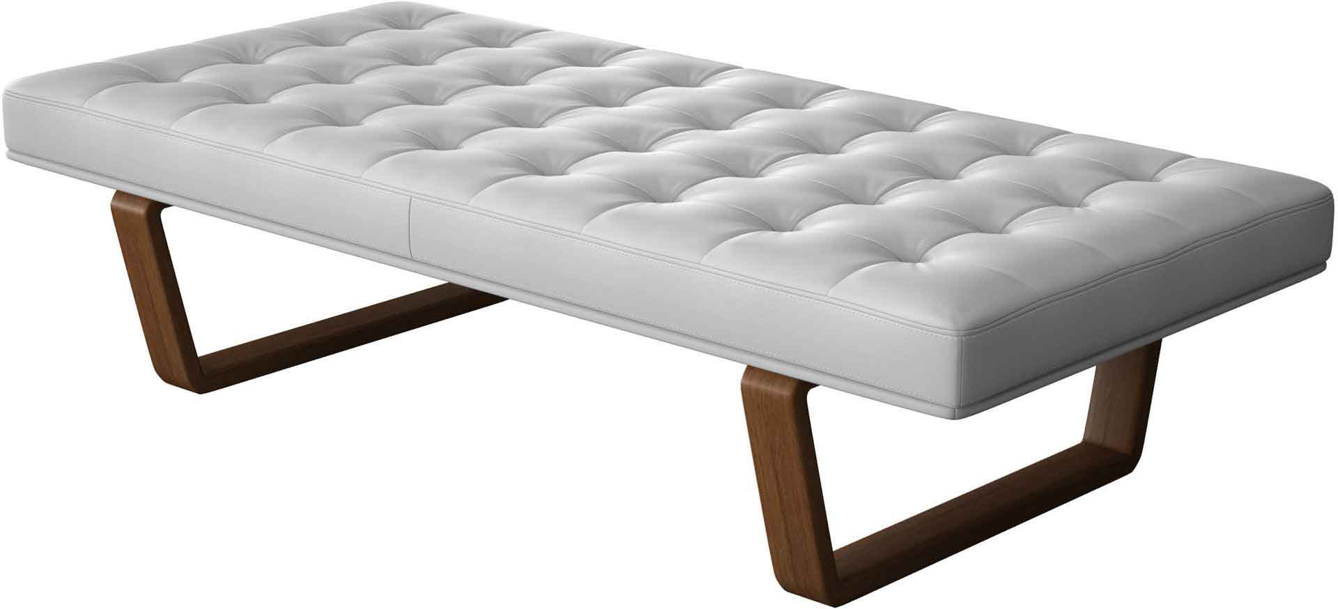 Charlton Bench Soft Snow/Walnut - Image 2