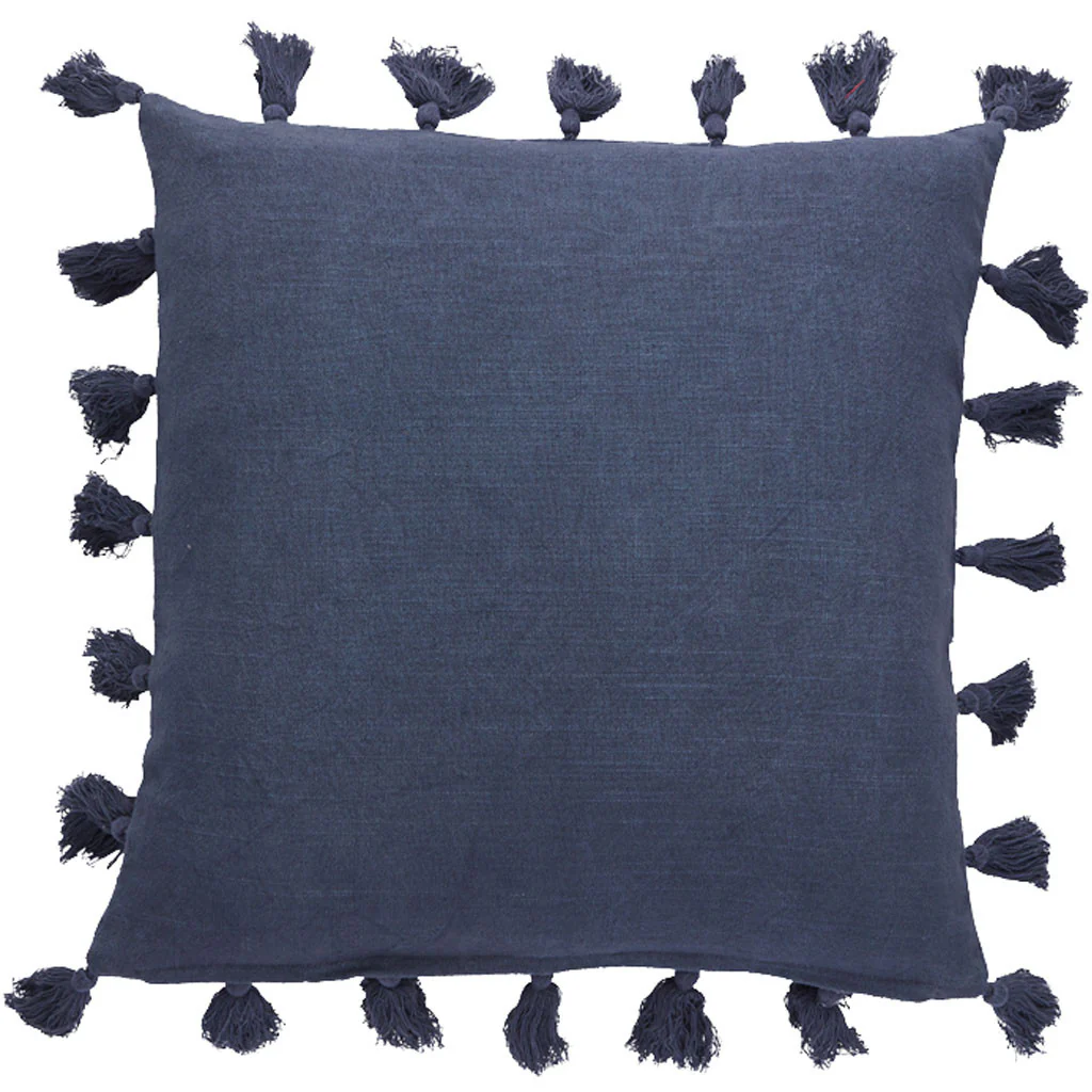 Charmed Jen14 Seed Pearl/Dark Denim Pillow - Image 2