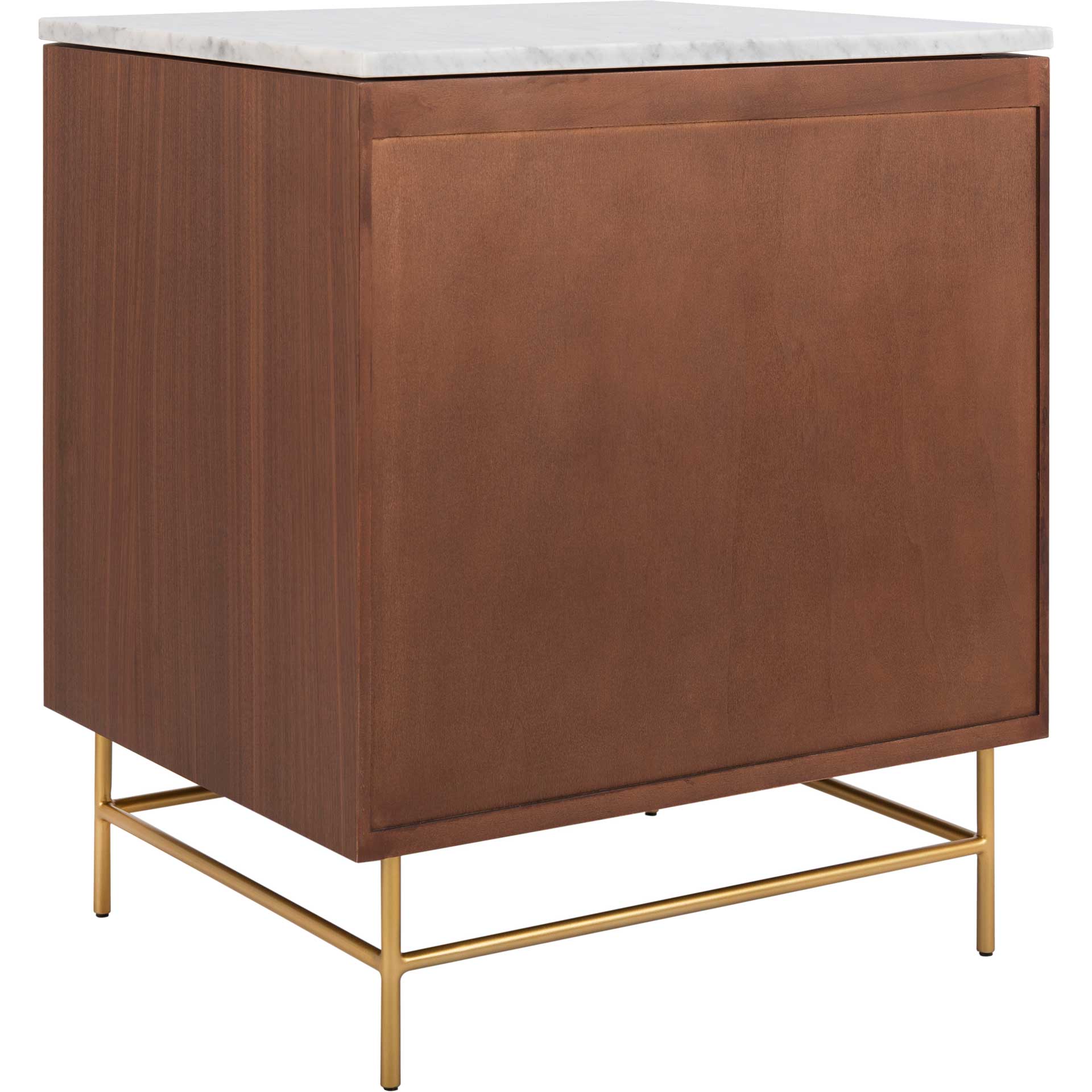 Chart 2 Drawer Nightstand Natural/Gold - Image 4