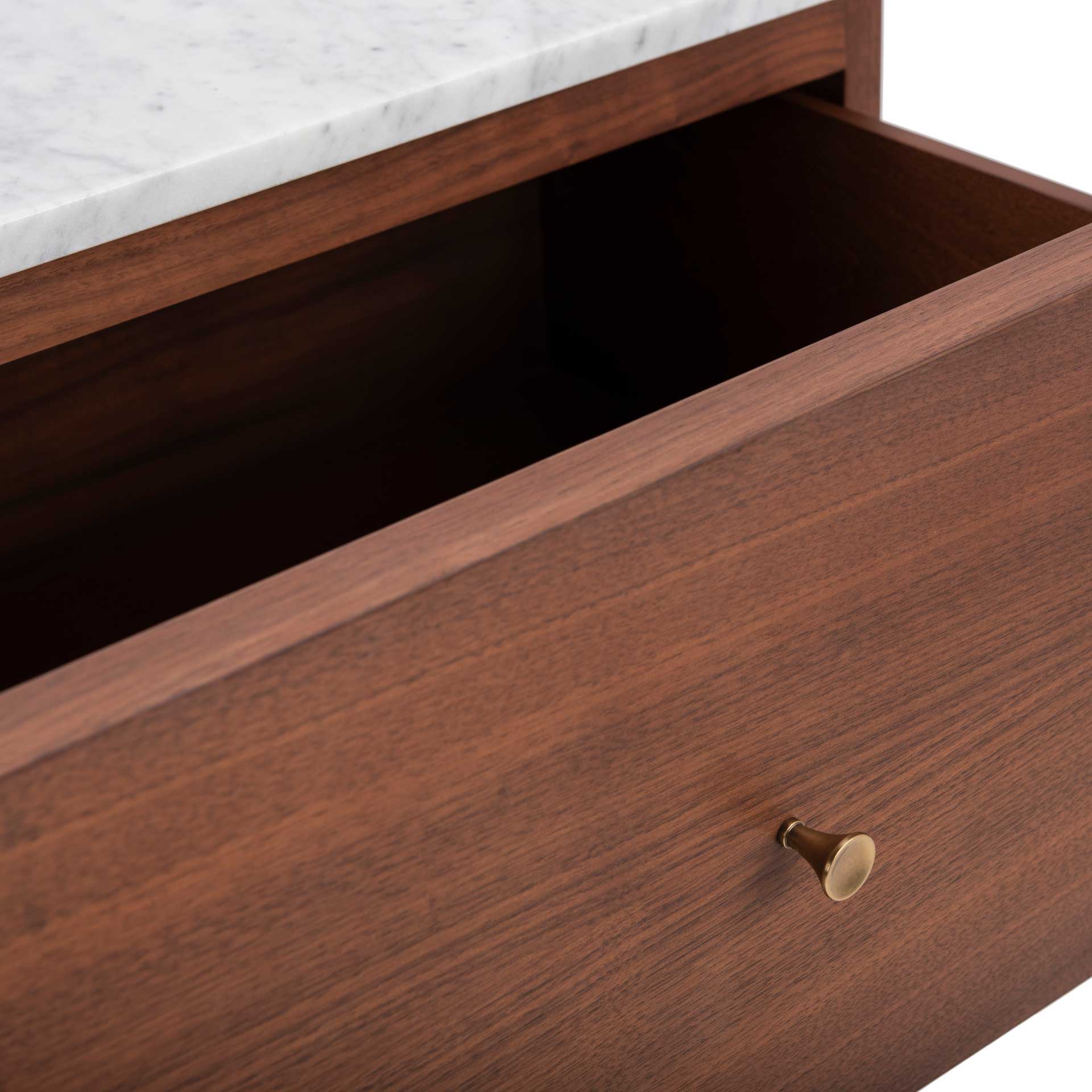 Chart 2 Drawer Nightstand Natural/Gold - Image 6