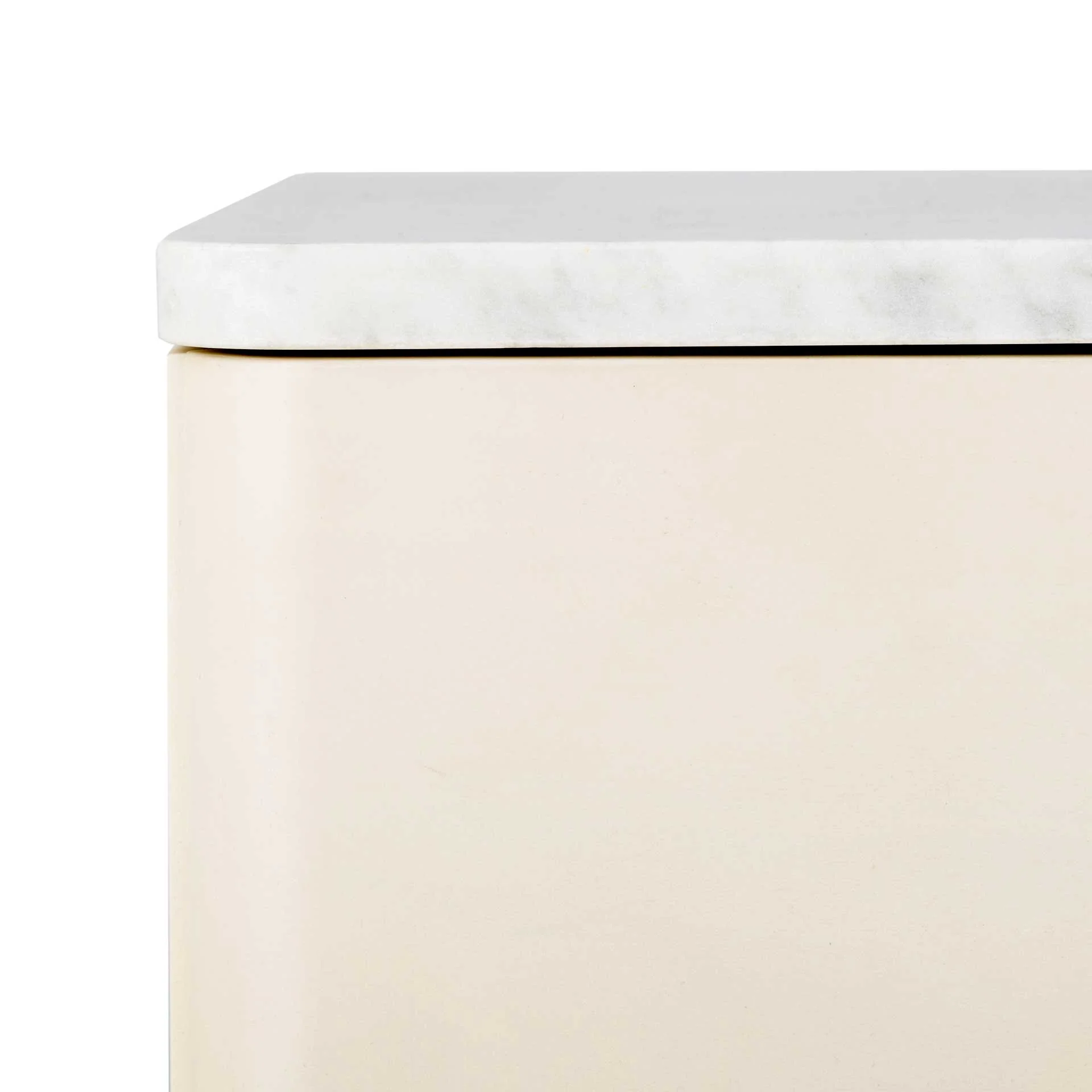 Chart 2 Drawer Nightstand White/Gold - Image 5