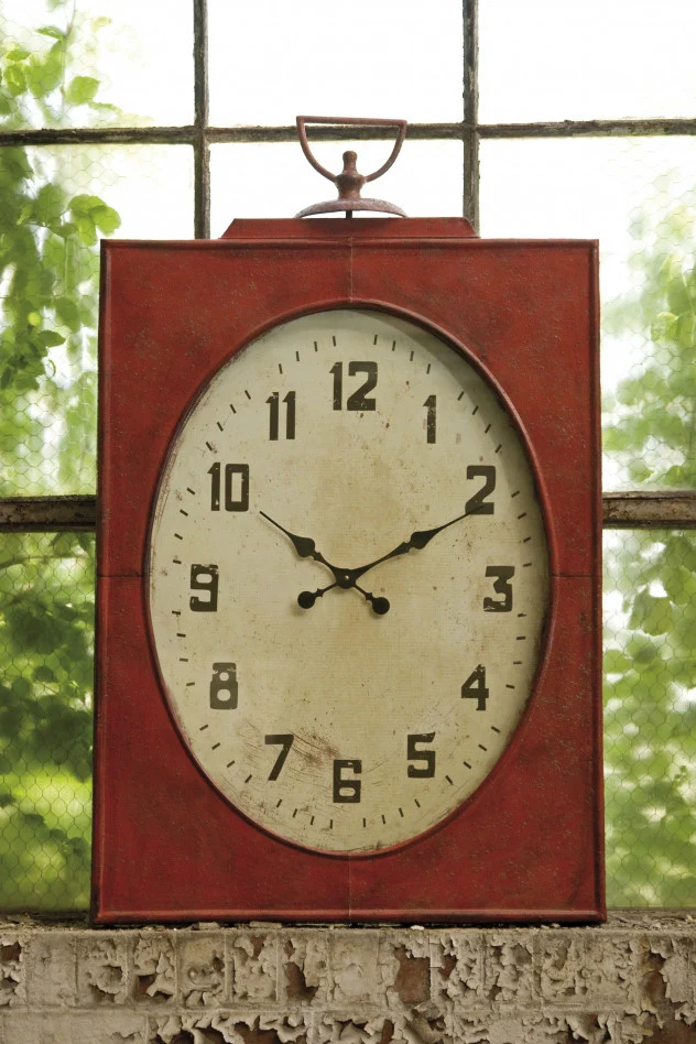 Chase Oversized Red Wall Clock - Image 2