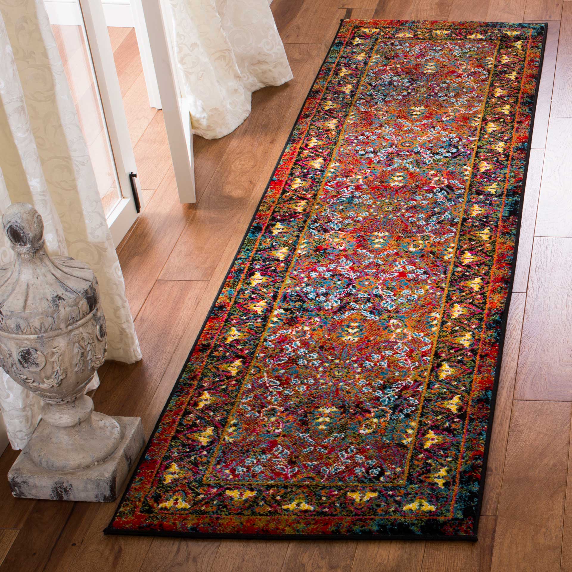 Cherokee Red/Black Runner Rug - Image 2