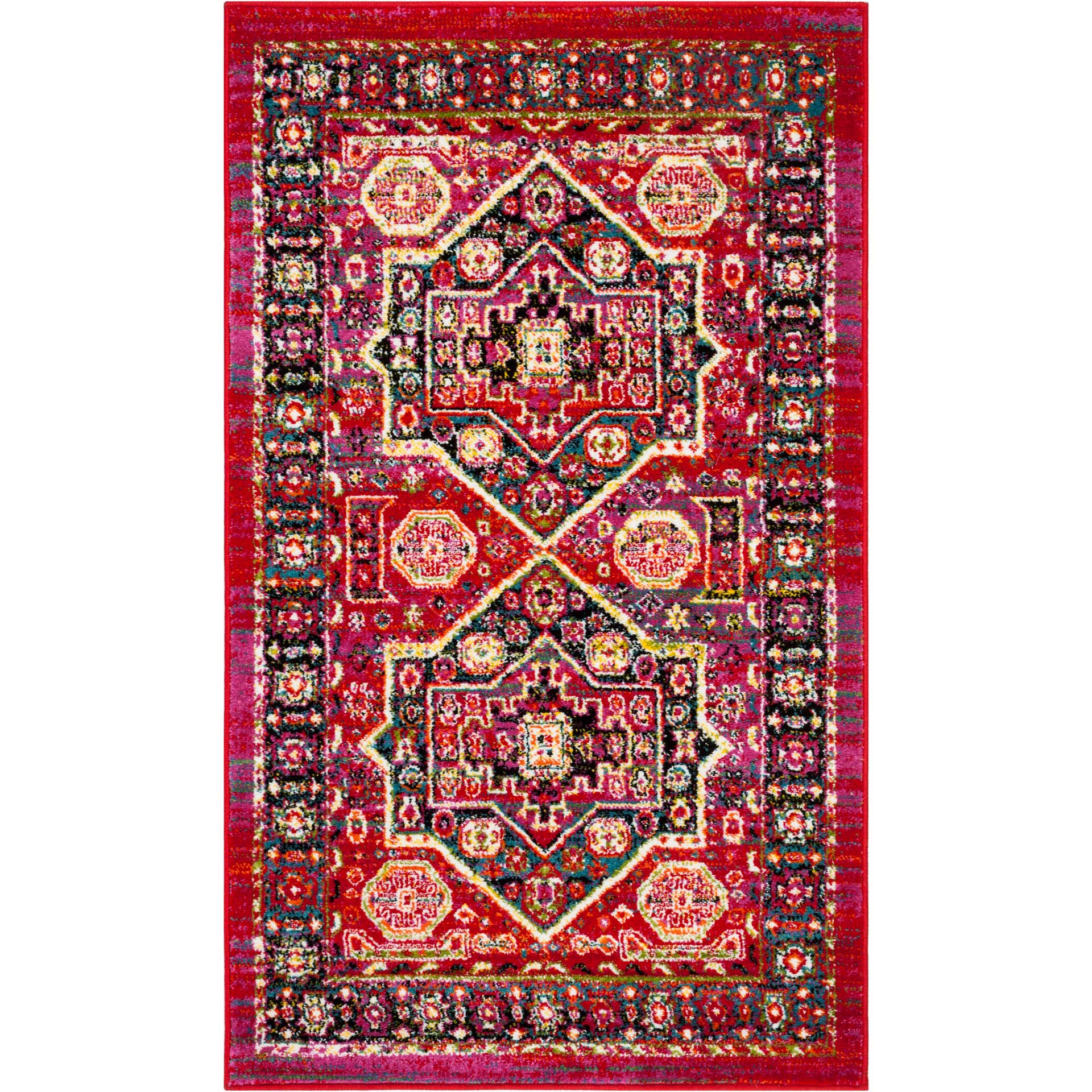 Cherokee Red/Blue Area Rug - Image 3