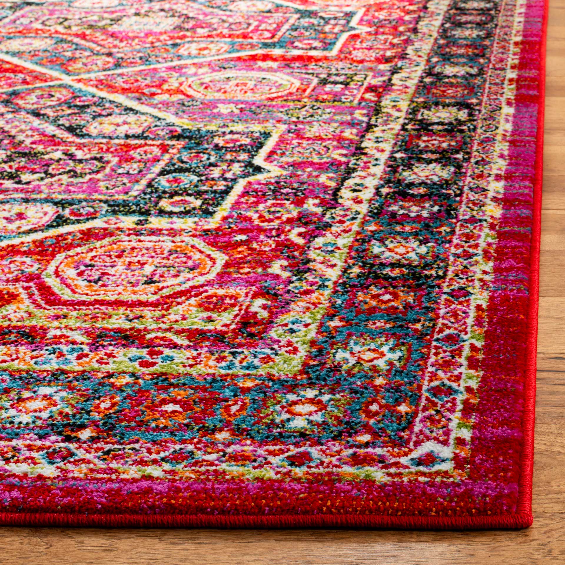 Cherokee Red/Blue Area Rug - Image 4