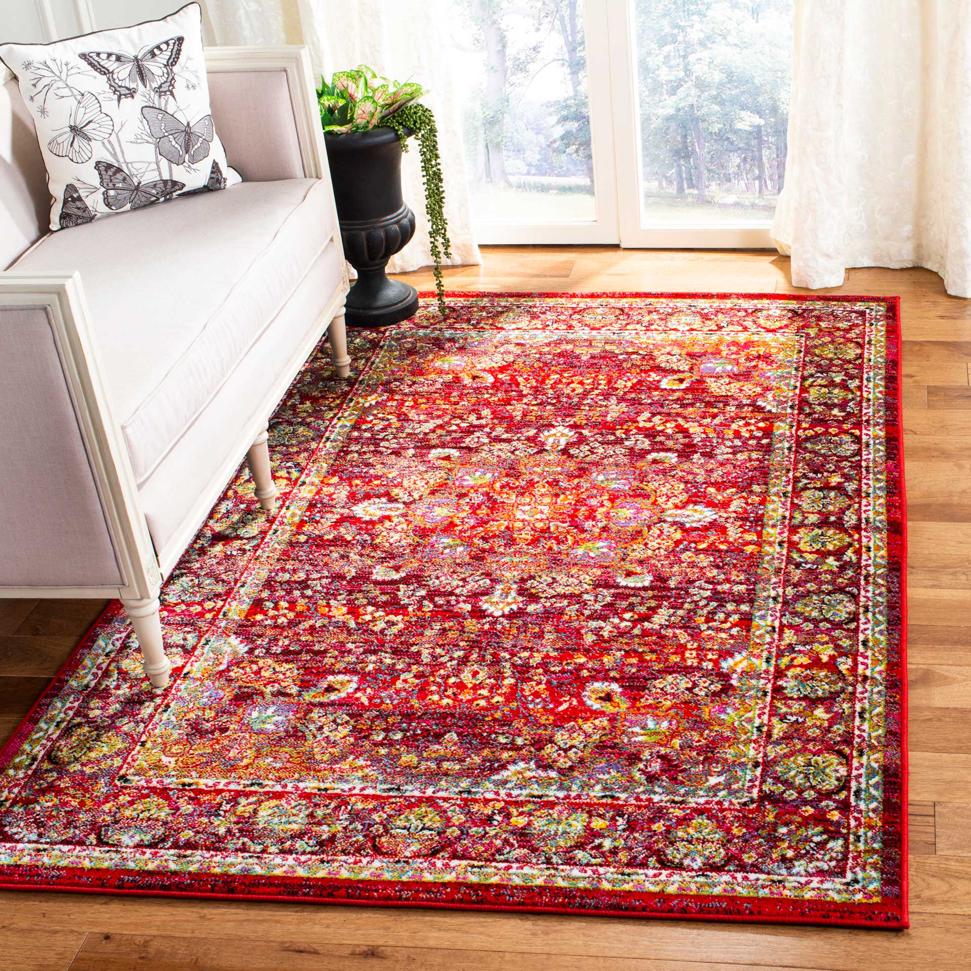 Cherokee Red/Red Area Rug - Image 5