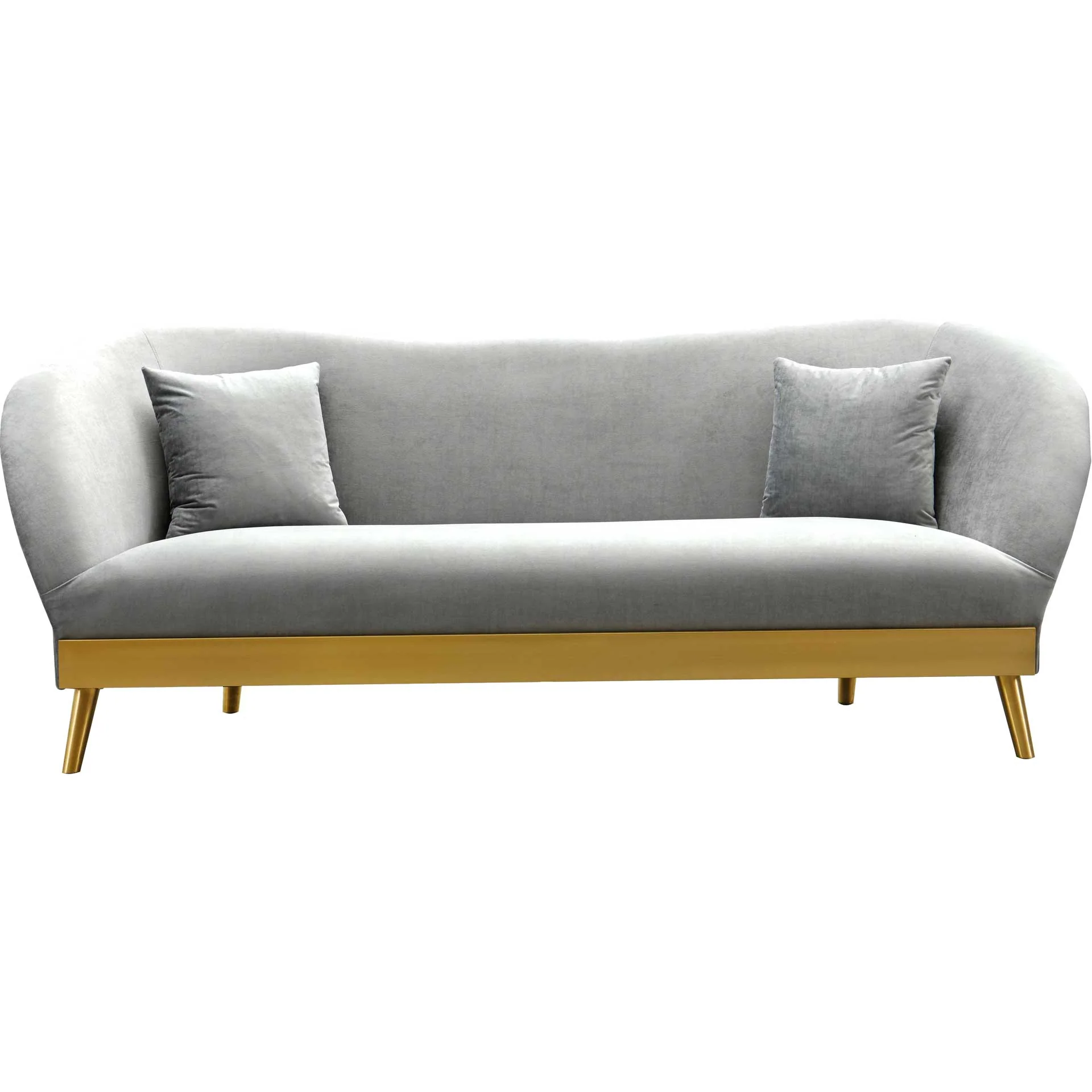 Cheston Velvet Sofa Gray - Image 2