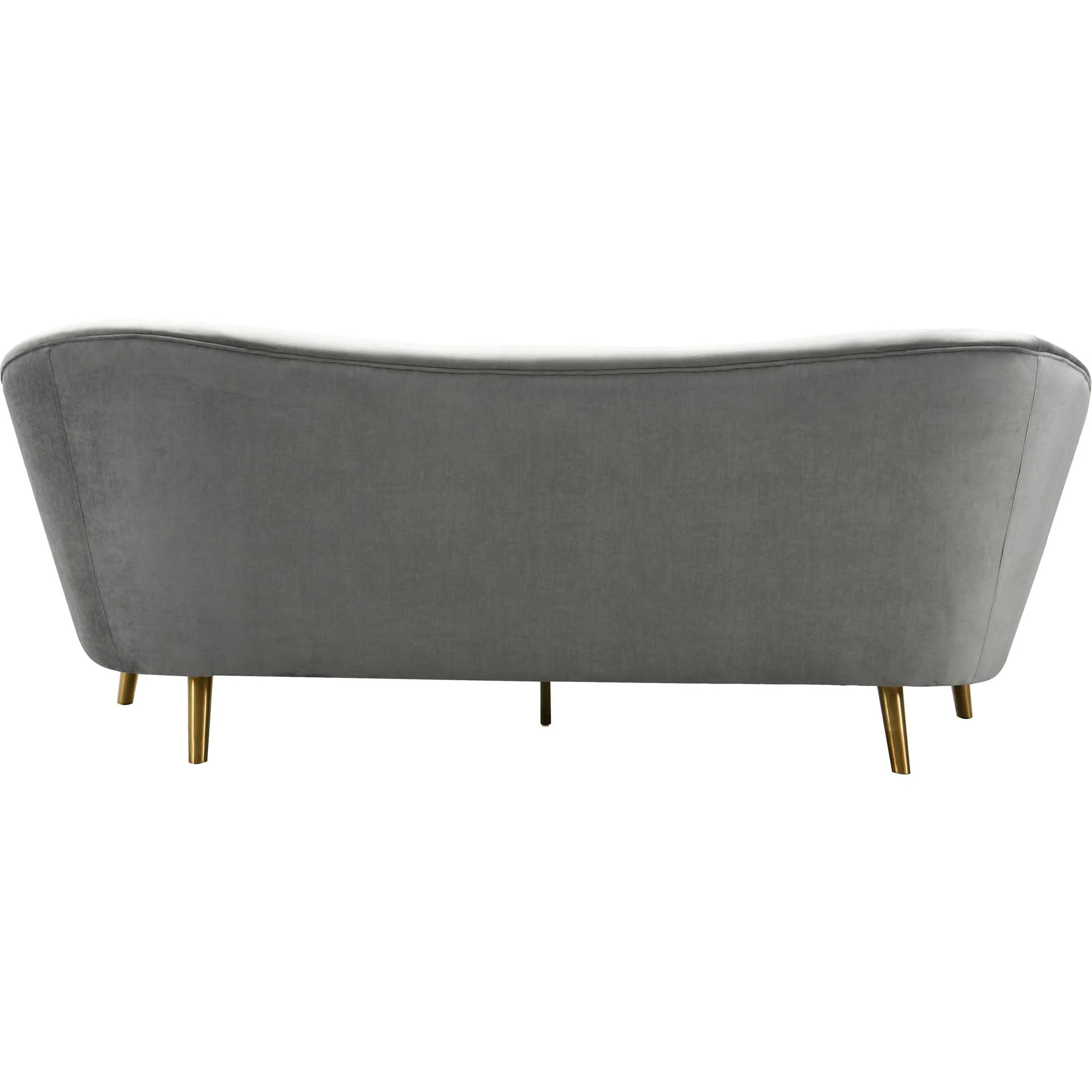 Cheston Velvet Sofa Gray - Image 3