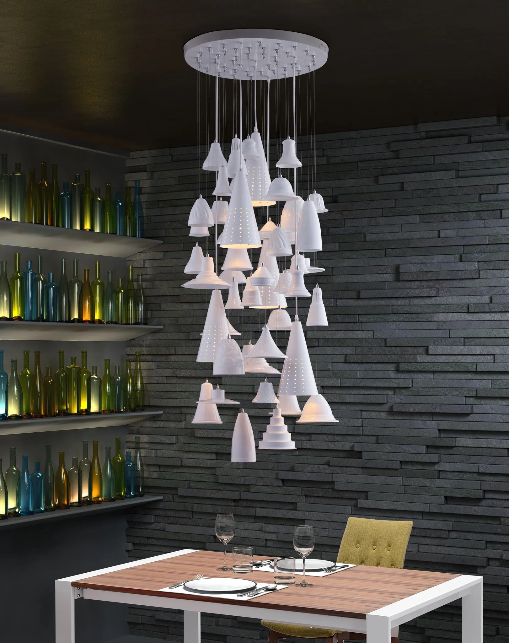 Chimes Ceiling Lamp White - Image 5