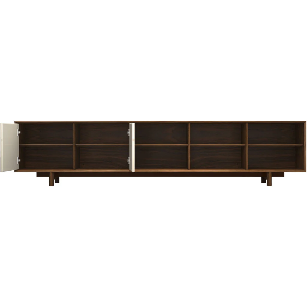 Chiswick Media Cabinet Walnut/Beige - Image 2