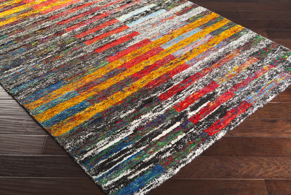 Chocho Black/Cherry Area Rug - Image 2
