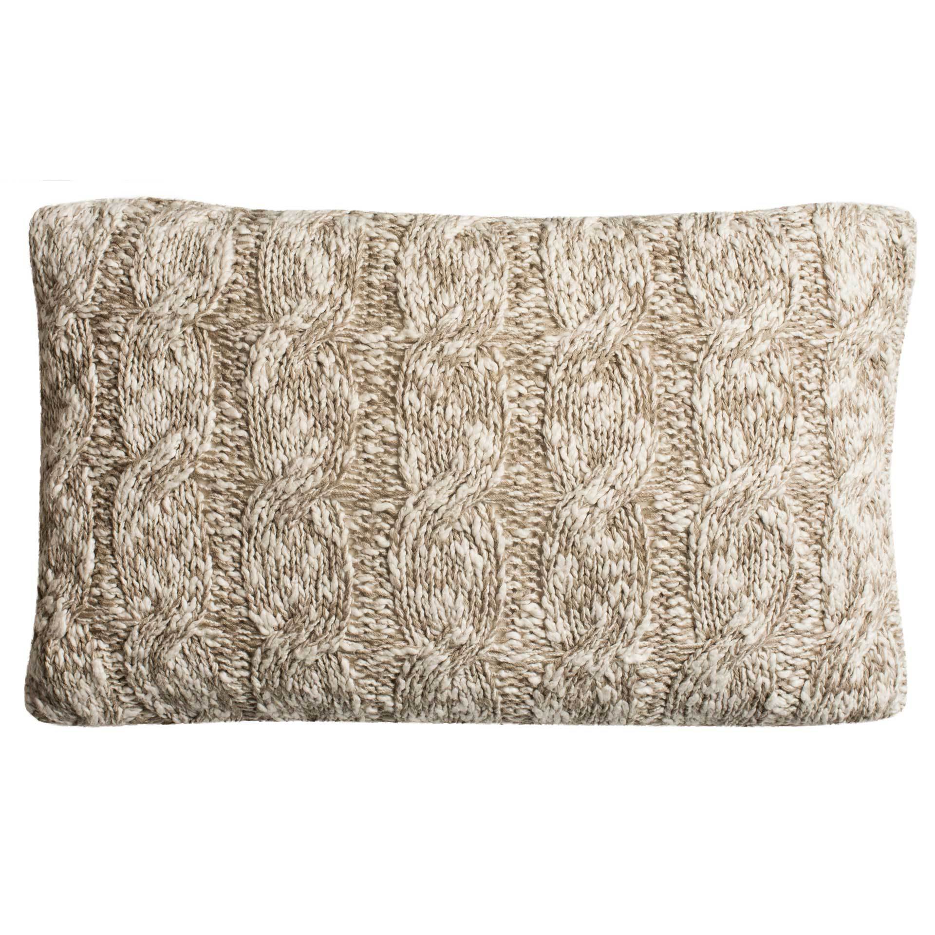 Christian Knit Pillow Stone/Natural - Image 3