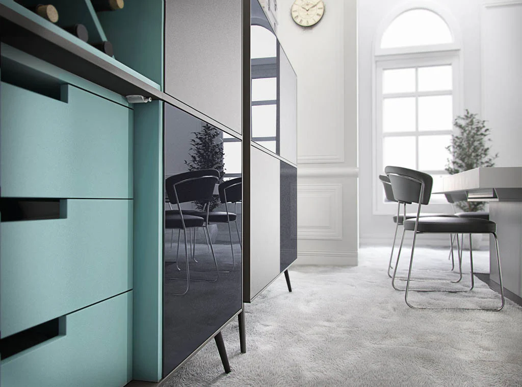 Christopher Highboard Asphalt Matte - Image 5