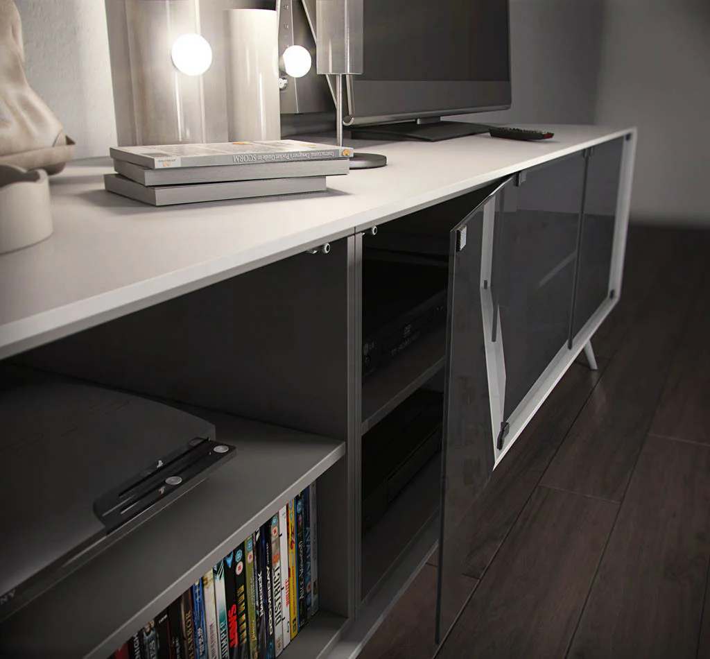 Christopher Media Cabinet White Matte - Image 4