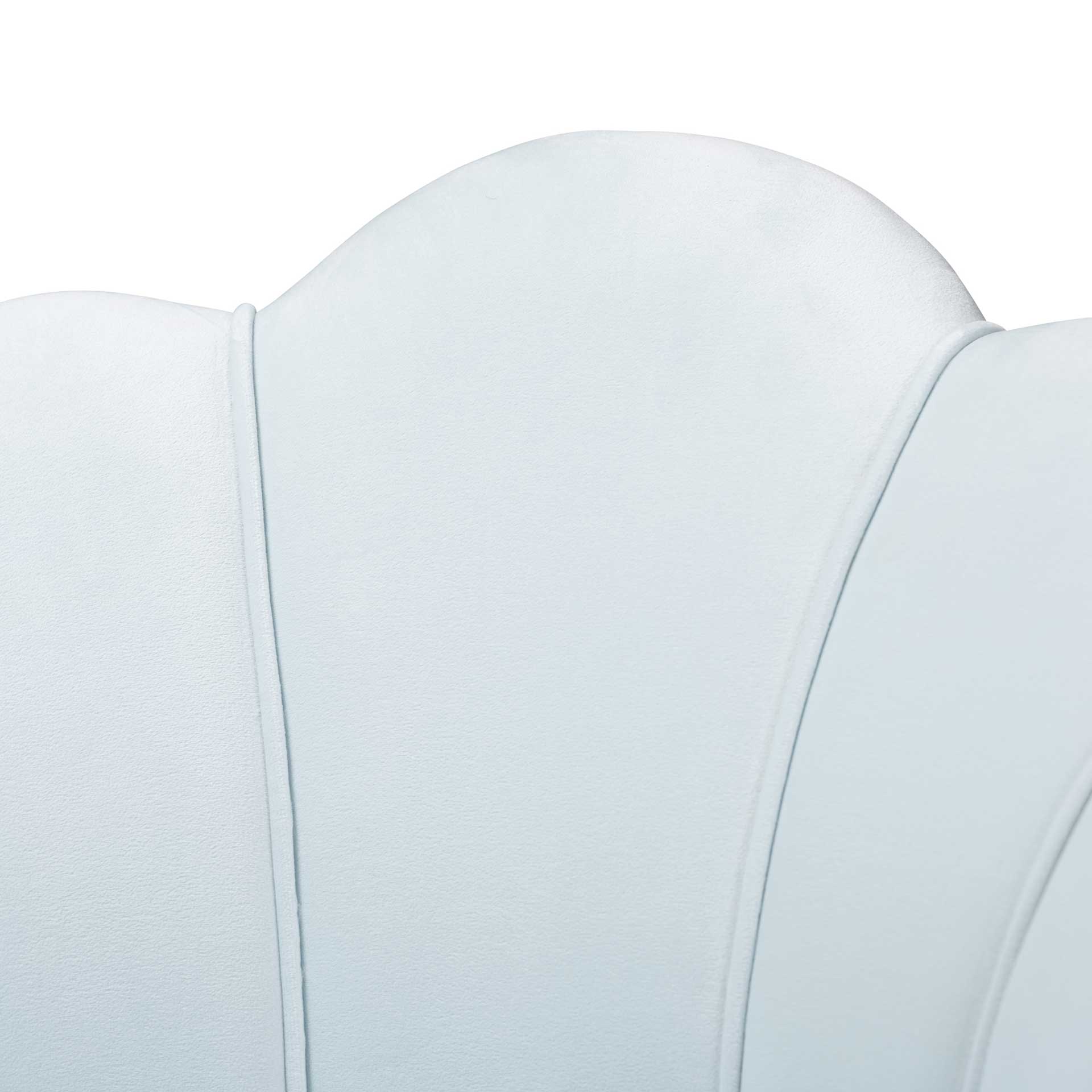 Ciarra Velvet Fabric Upholstered Chair Light Blue/Gold - Image 5