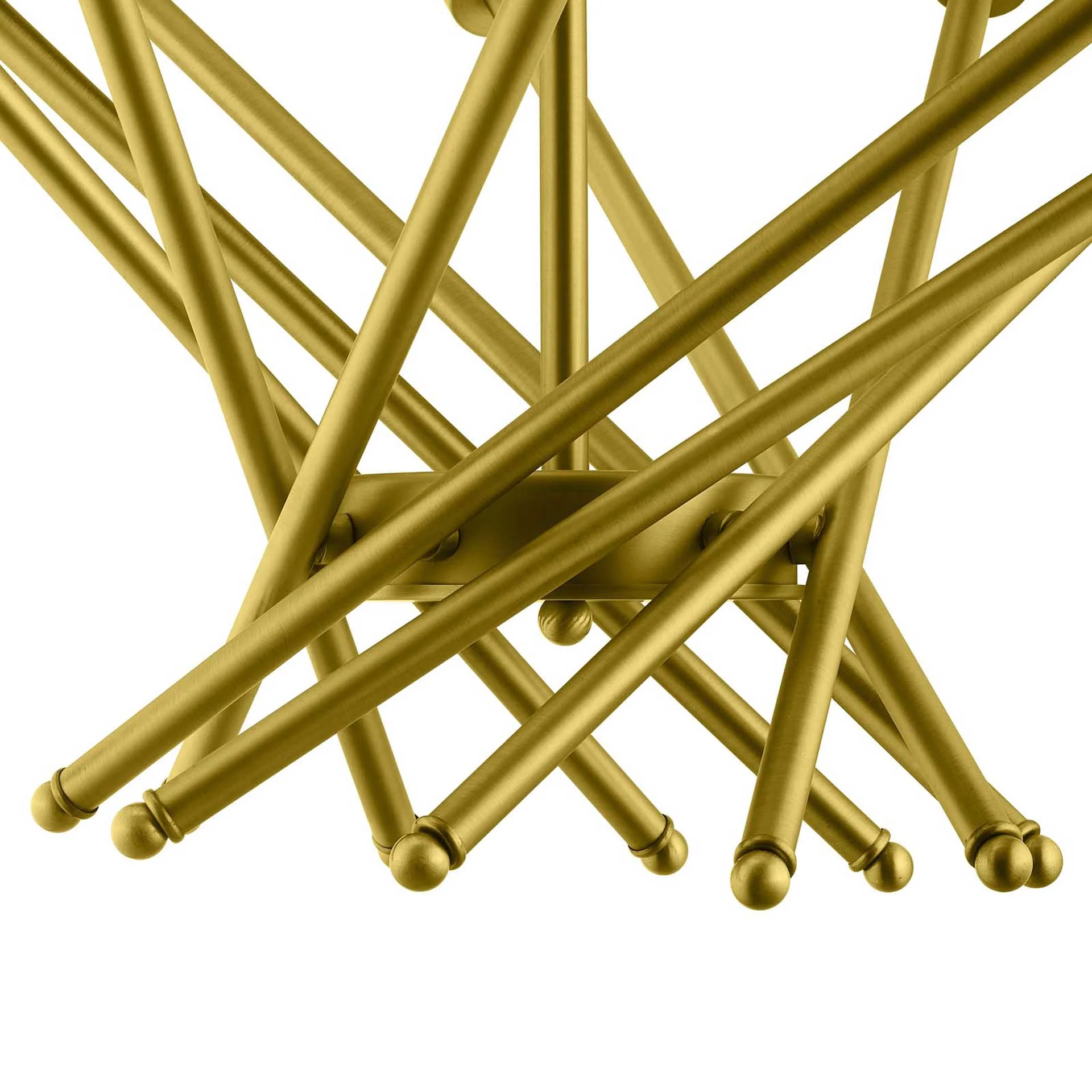 Cicely Brass Metal Pendant Light Gold - Image 2