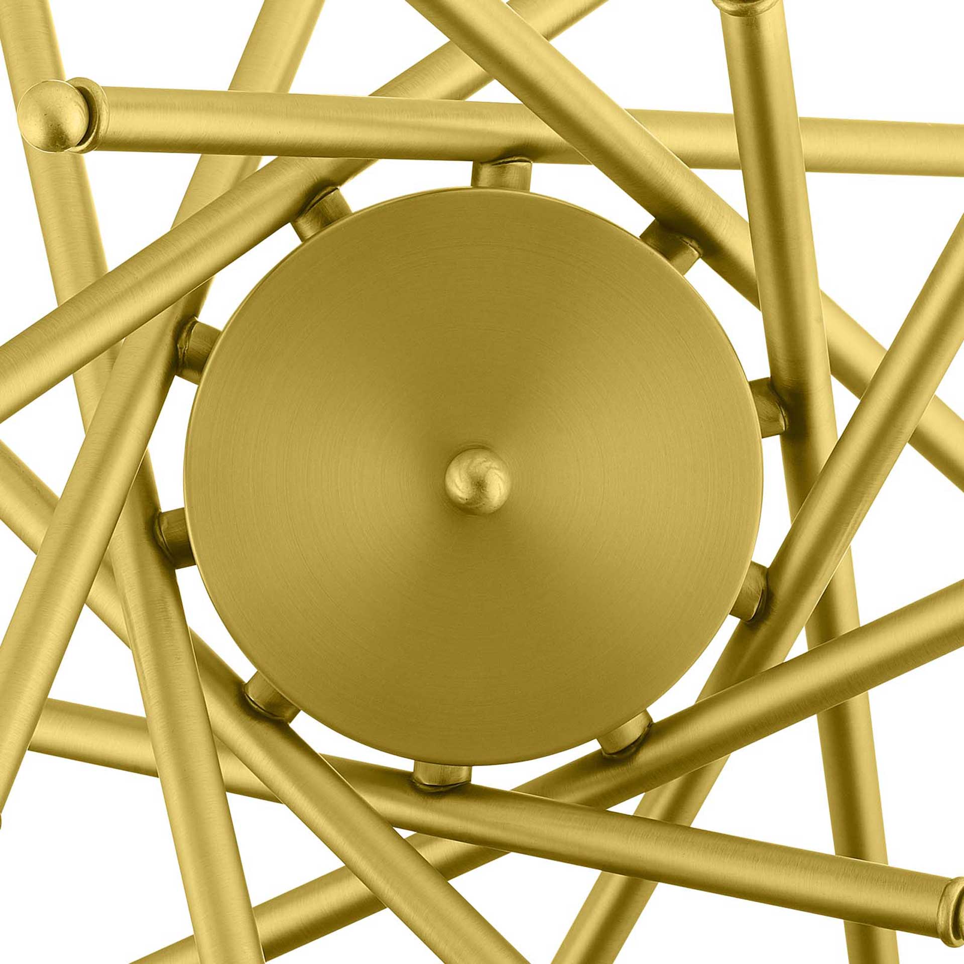 Cicely Brass Metal Pendant Light Gold - Image 3