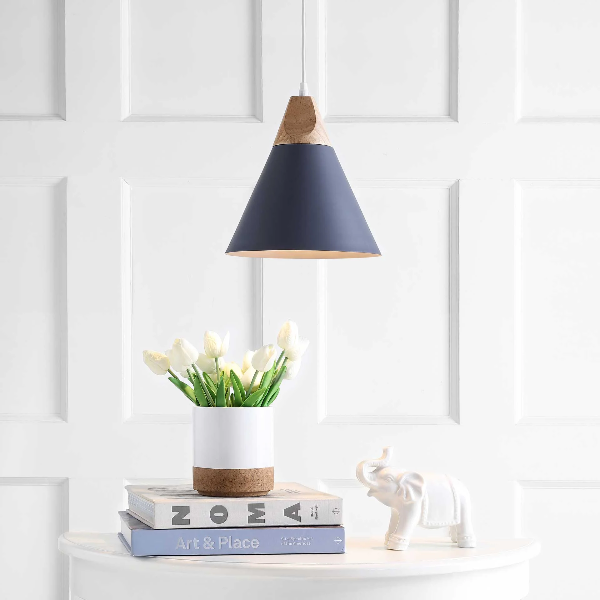 Cicely Pendant Dark Gray/Light Brown - Image 4