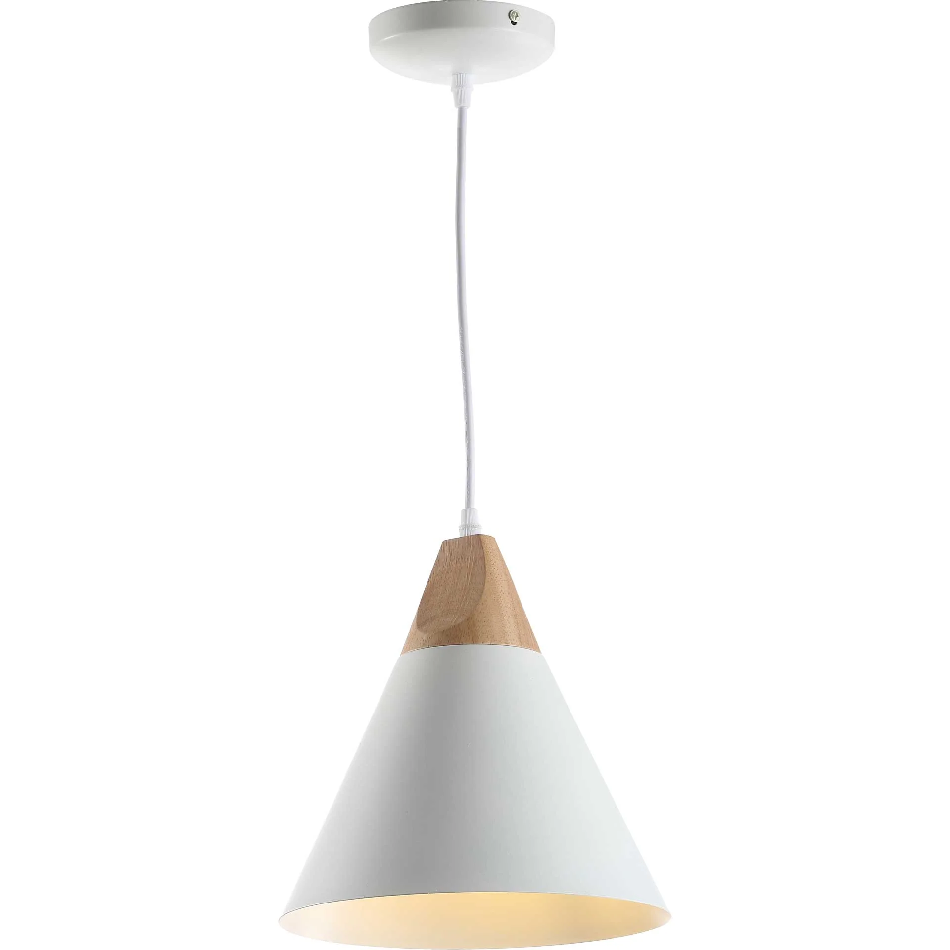 Cicely Pendant White/Light Brown - Image 2