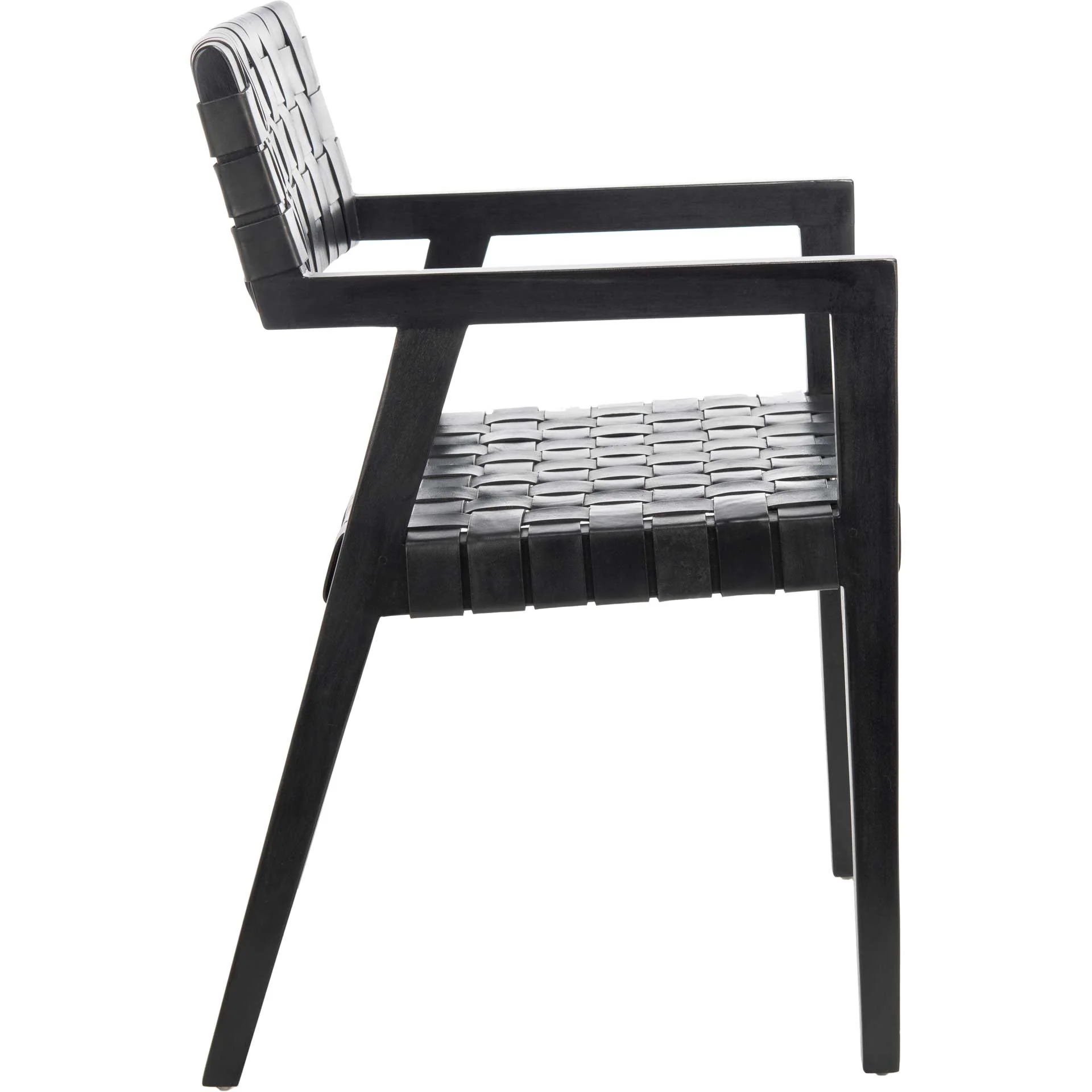 Cila Leather Dining Chair Black - Image 2