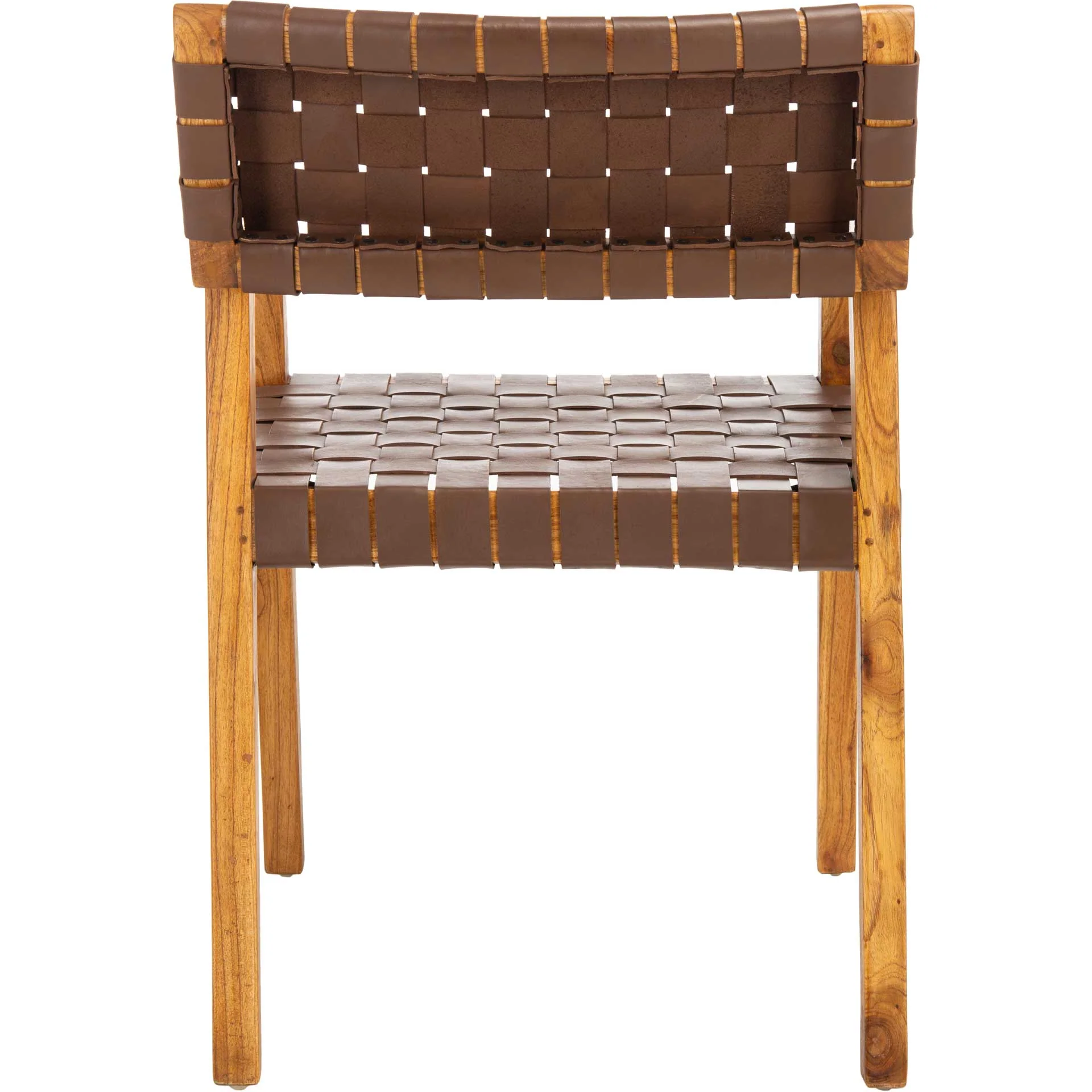 Cila Leather Dining Chair Cognac/Natural - Image 3