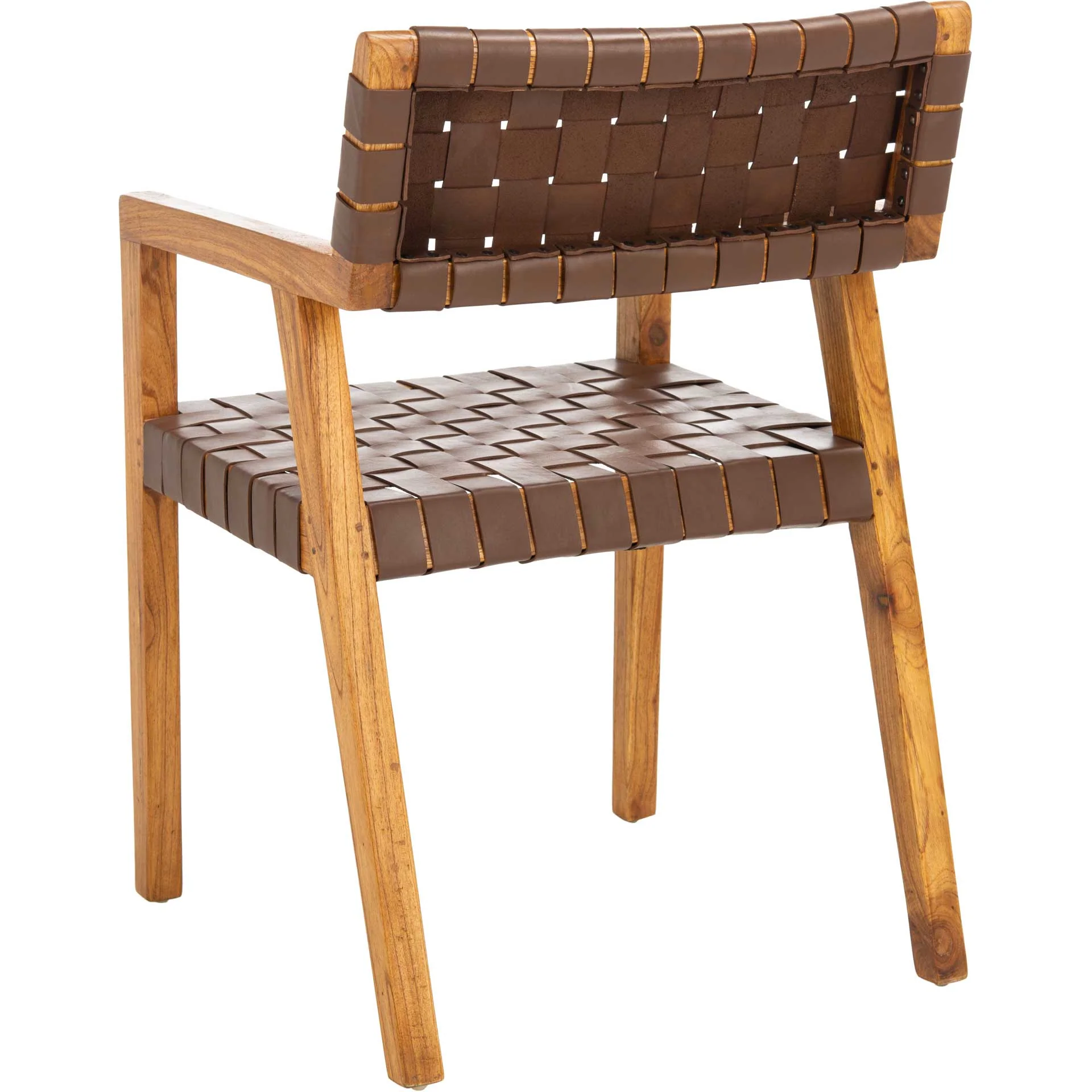 Cila Leather Dining Chair Cognac/Natural - Image 4