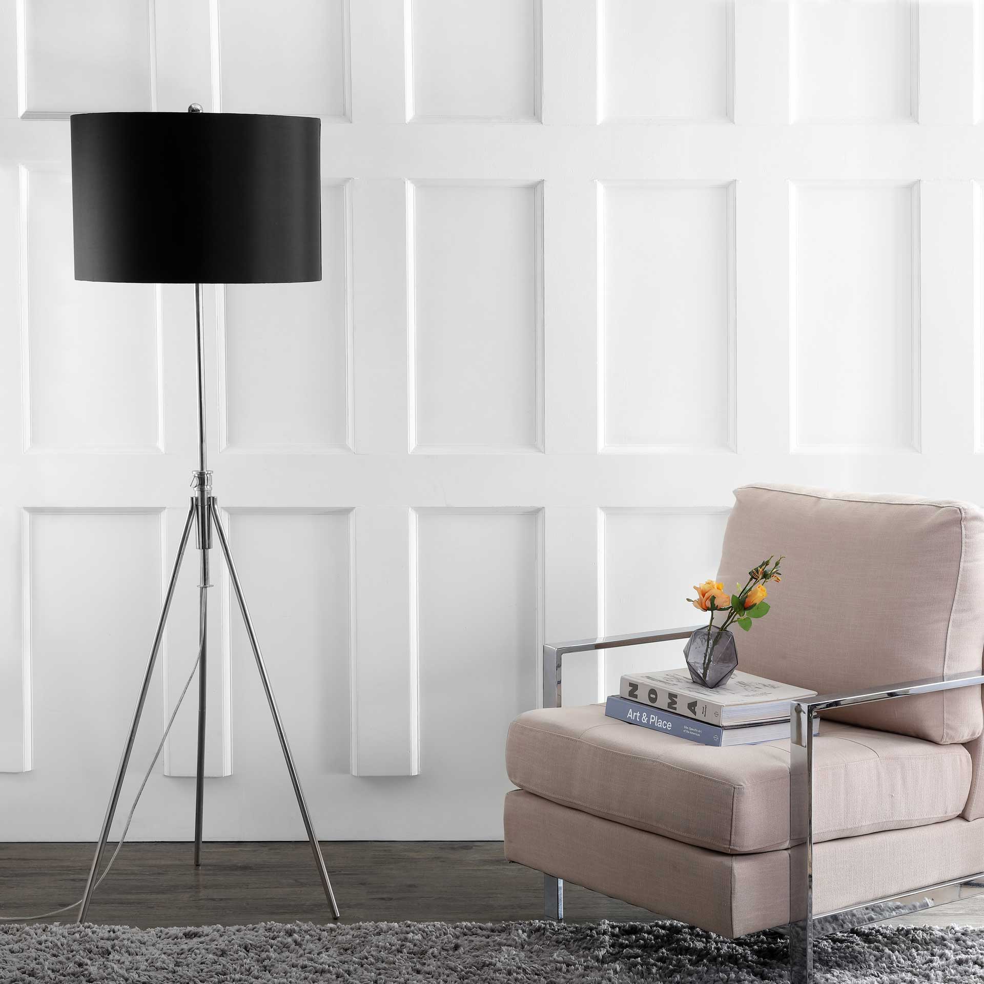 Cillian Adjustable Floor Lamp Nickel - Image 4