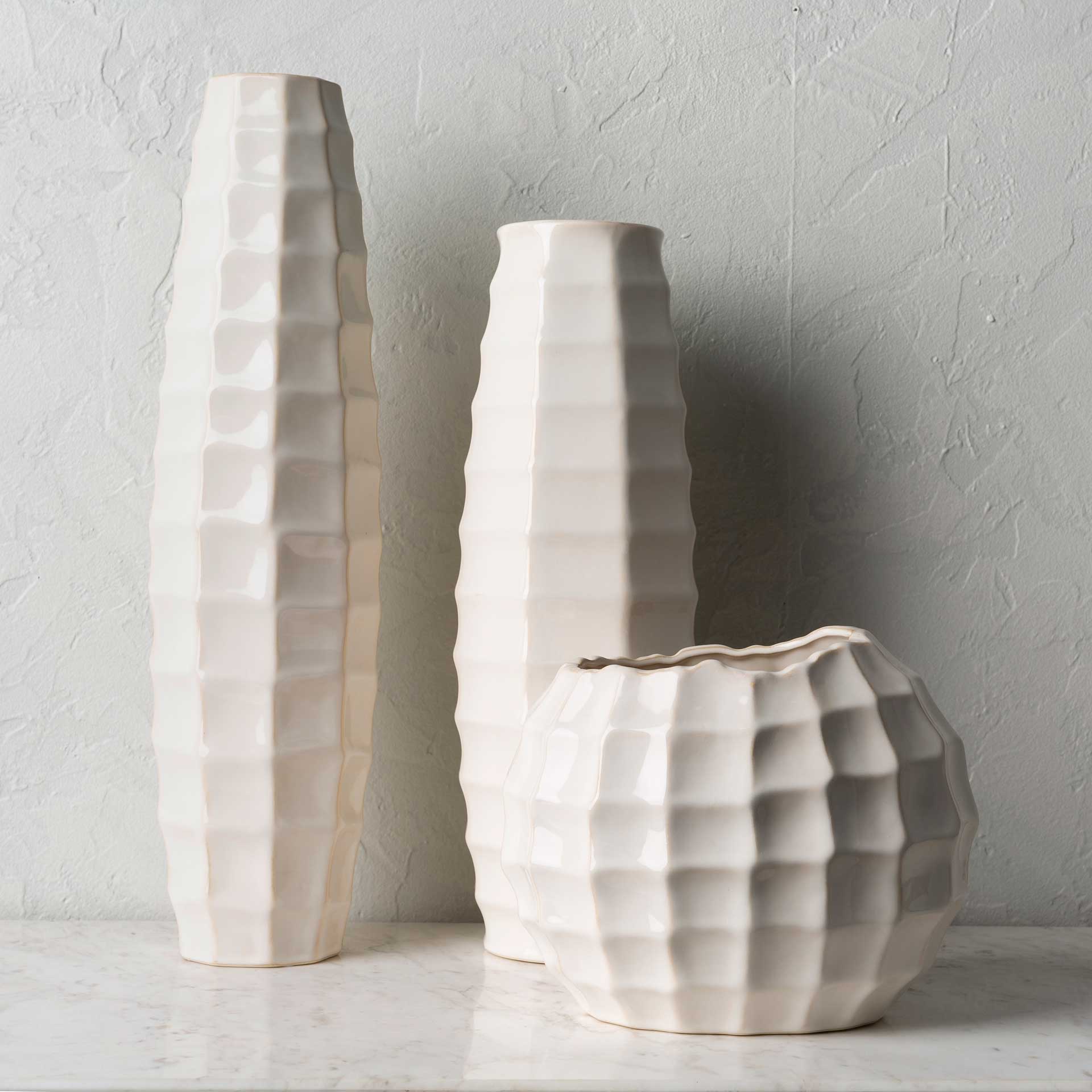 Cillian Vase Cream - Image 2