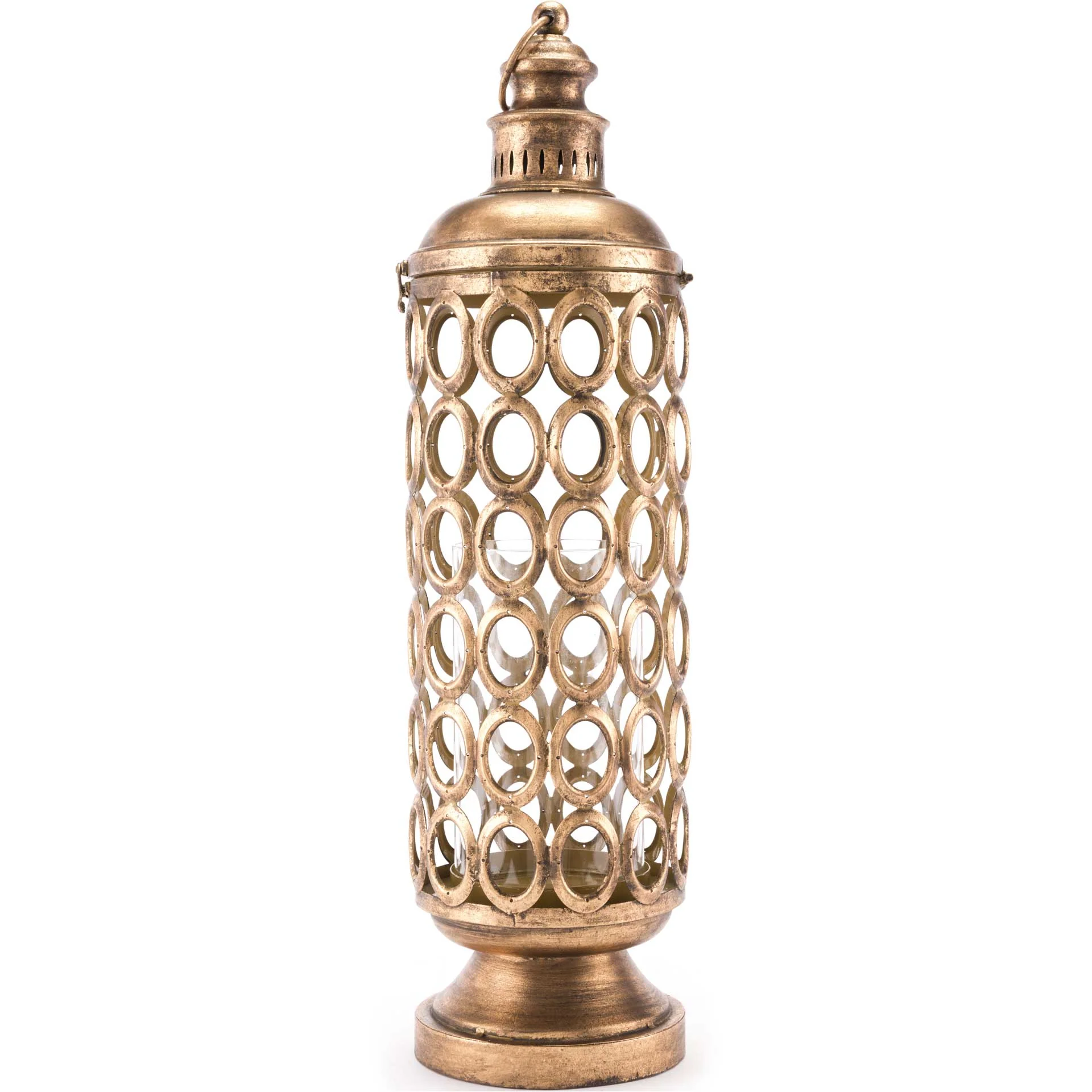 Circles Lantern Antique Gold - Image 3