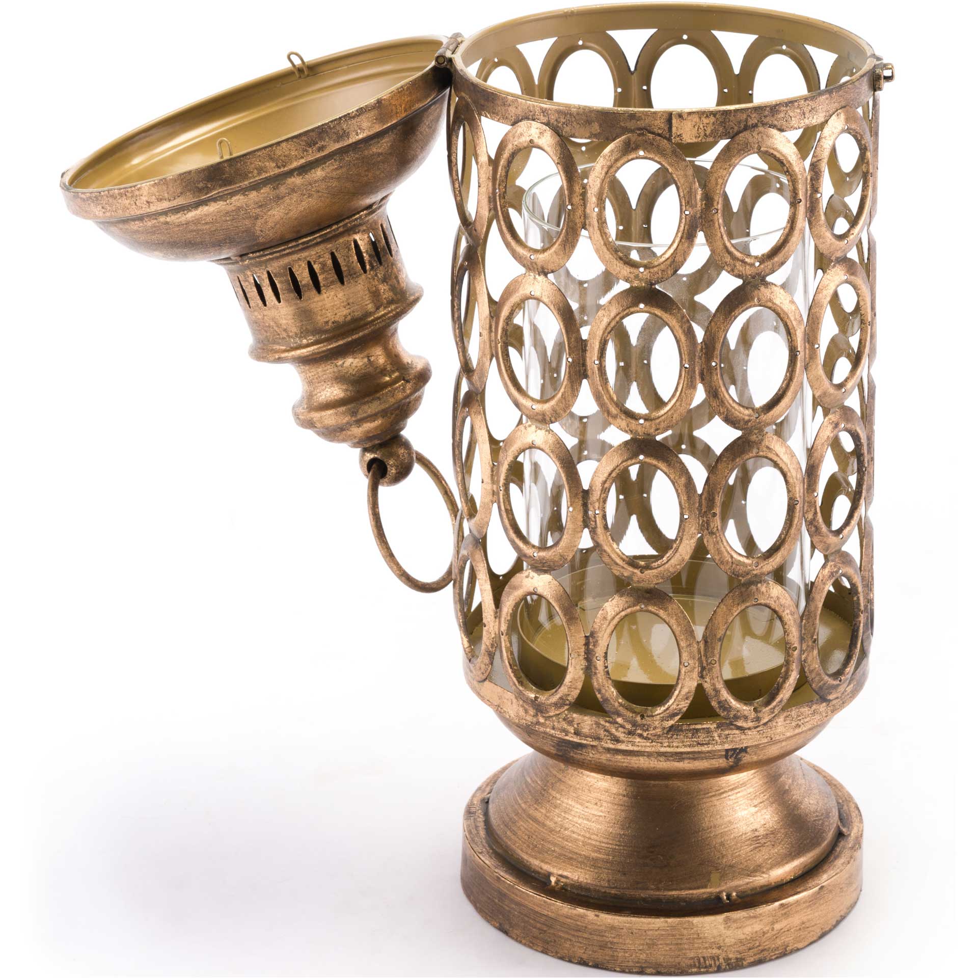 Circles Lantern Antique Gold - Image 8