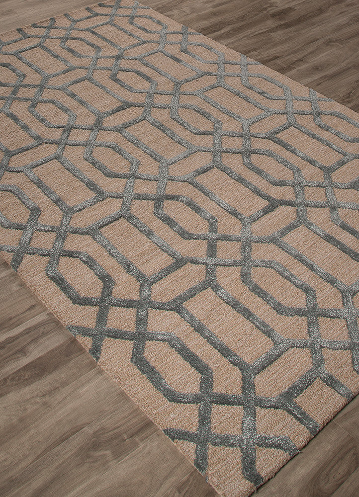 City Bellevue Oatmeal/Smoke Blue Area Rug - Image 2
